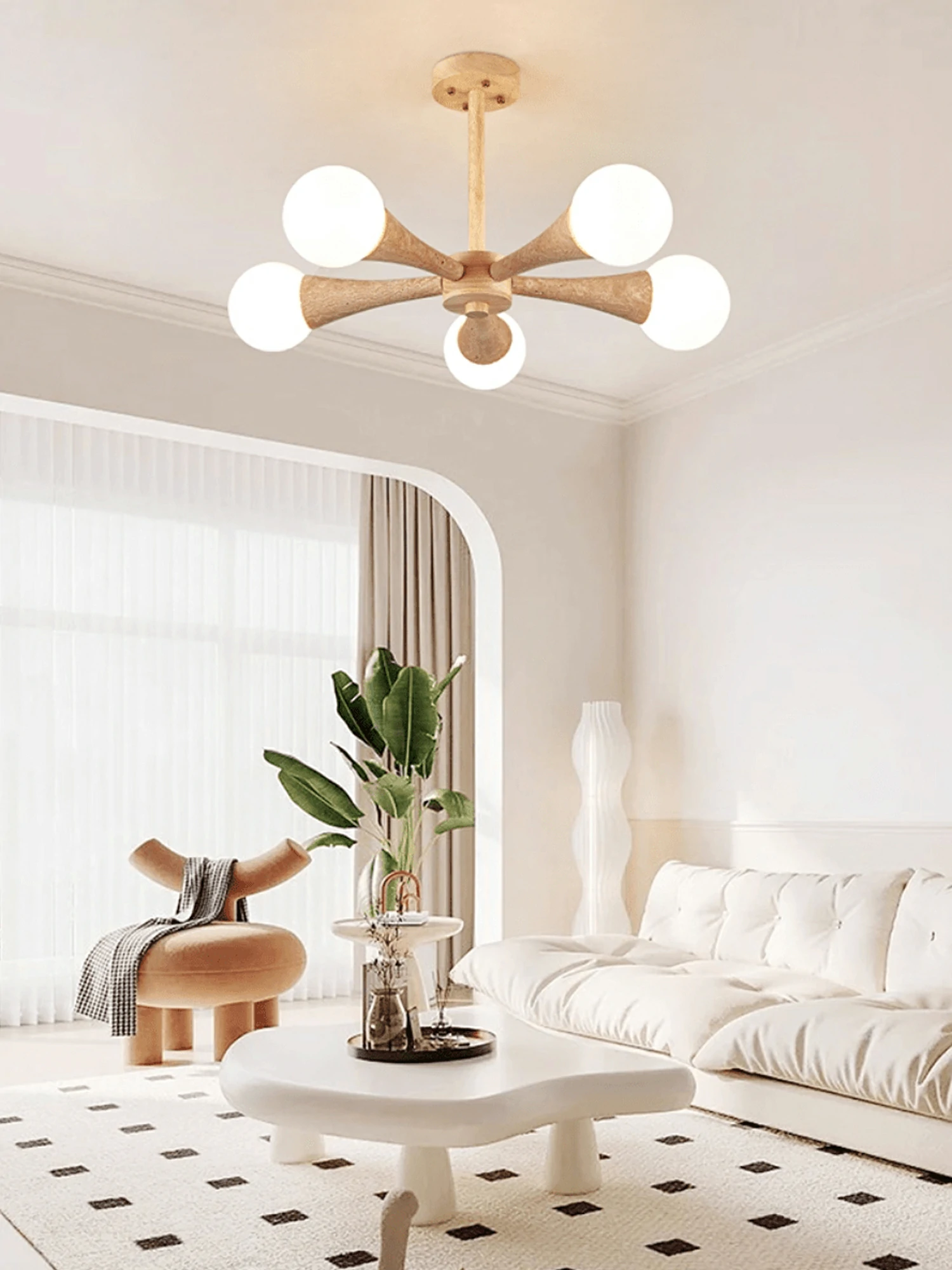 Arbor Travertine Chandelier - Image 2