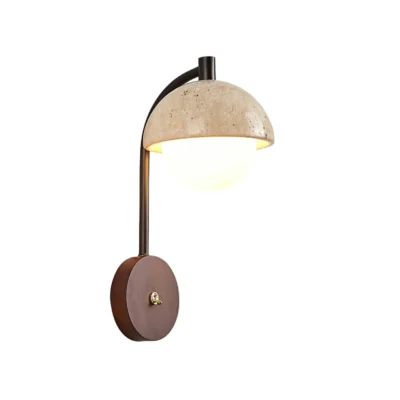 Arco Travertine Wall Lamp