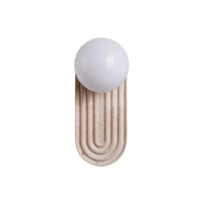 Arco Travertine Wall Light