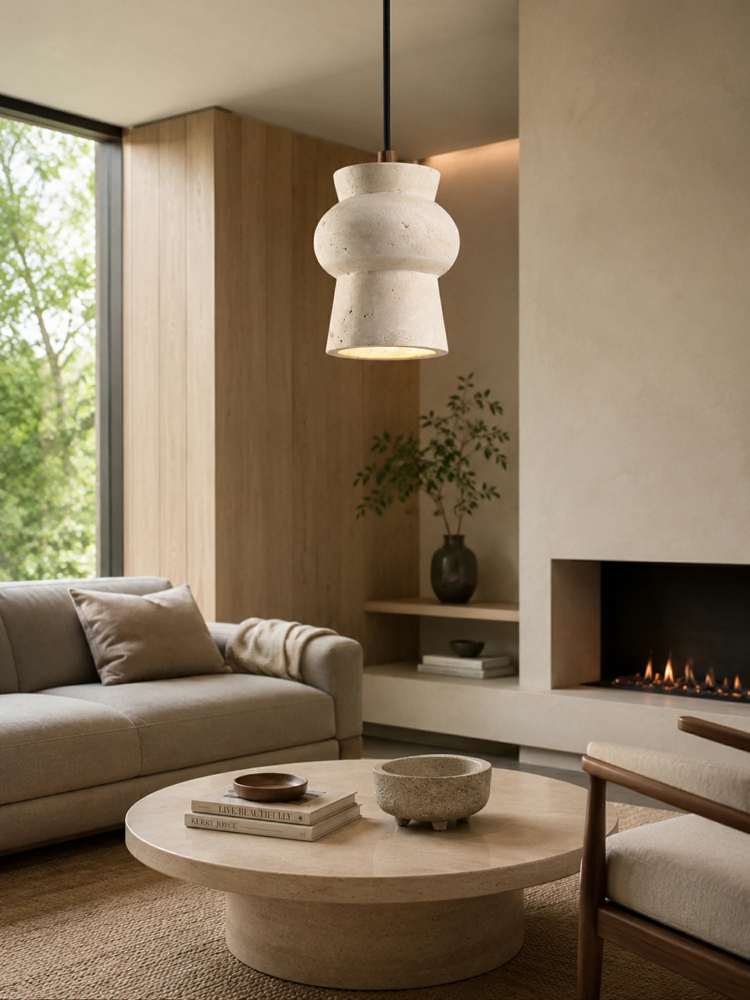 Arcus Travertine Pendant Lamp - Image 7