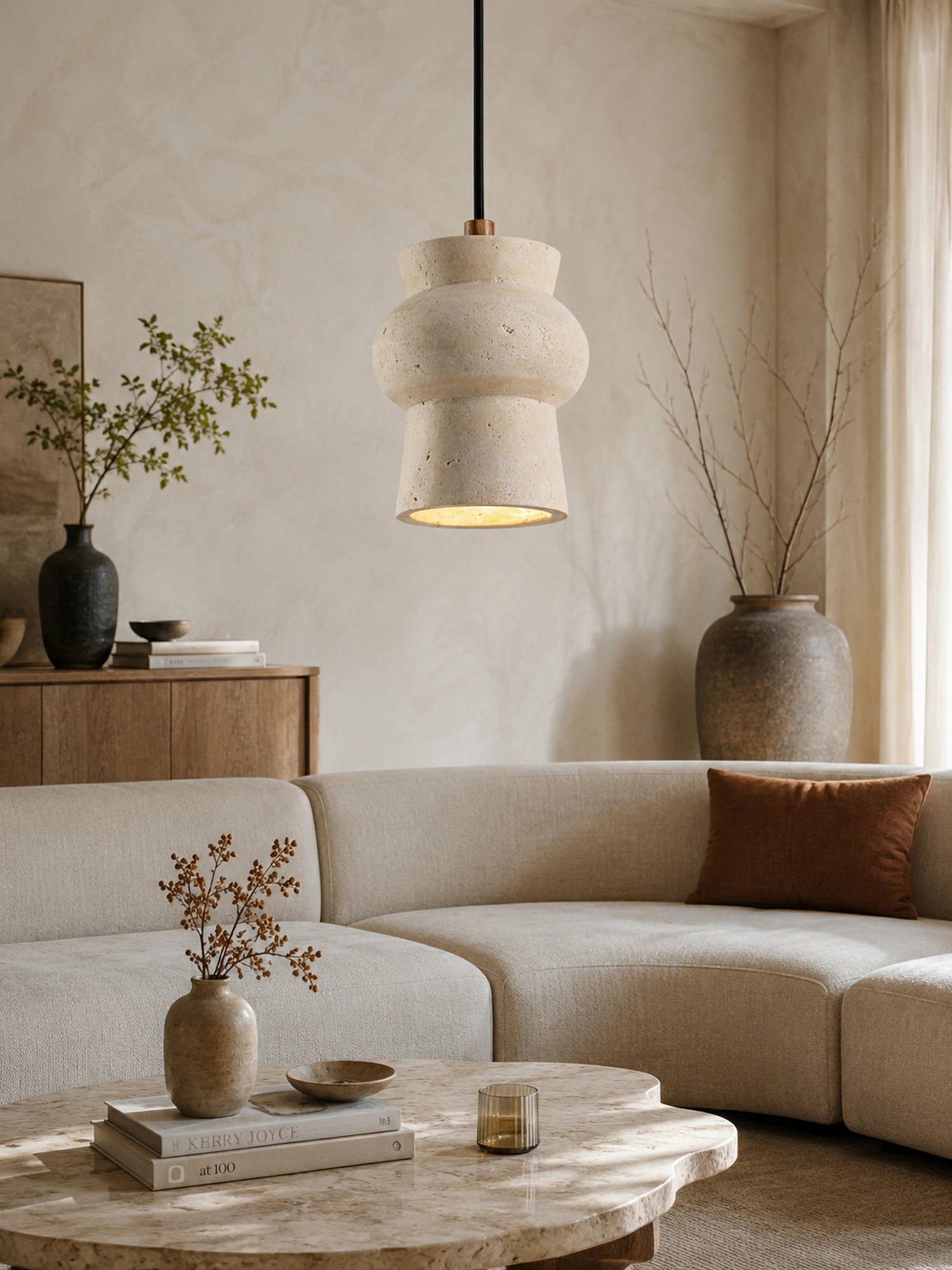 Arcus Travertine Pendant Lamp - Image 5