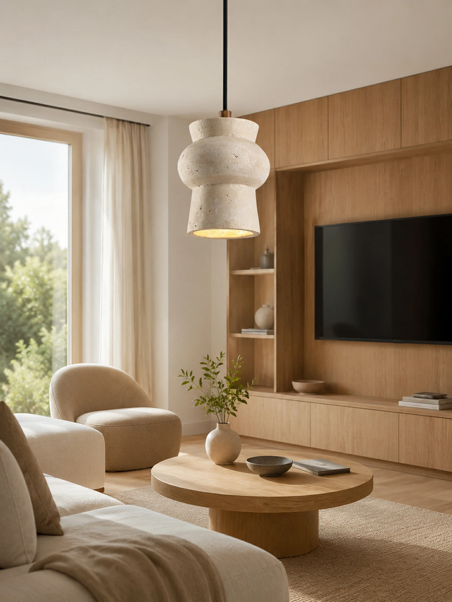 Arcus Travertine Pendant Lamp - Image 6