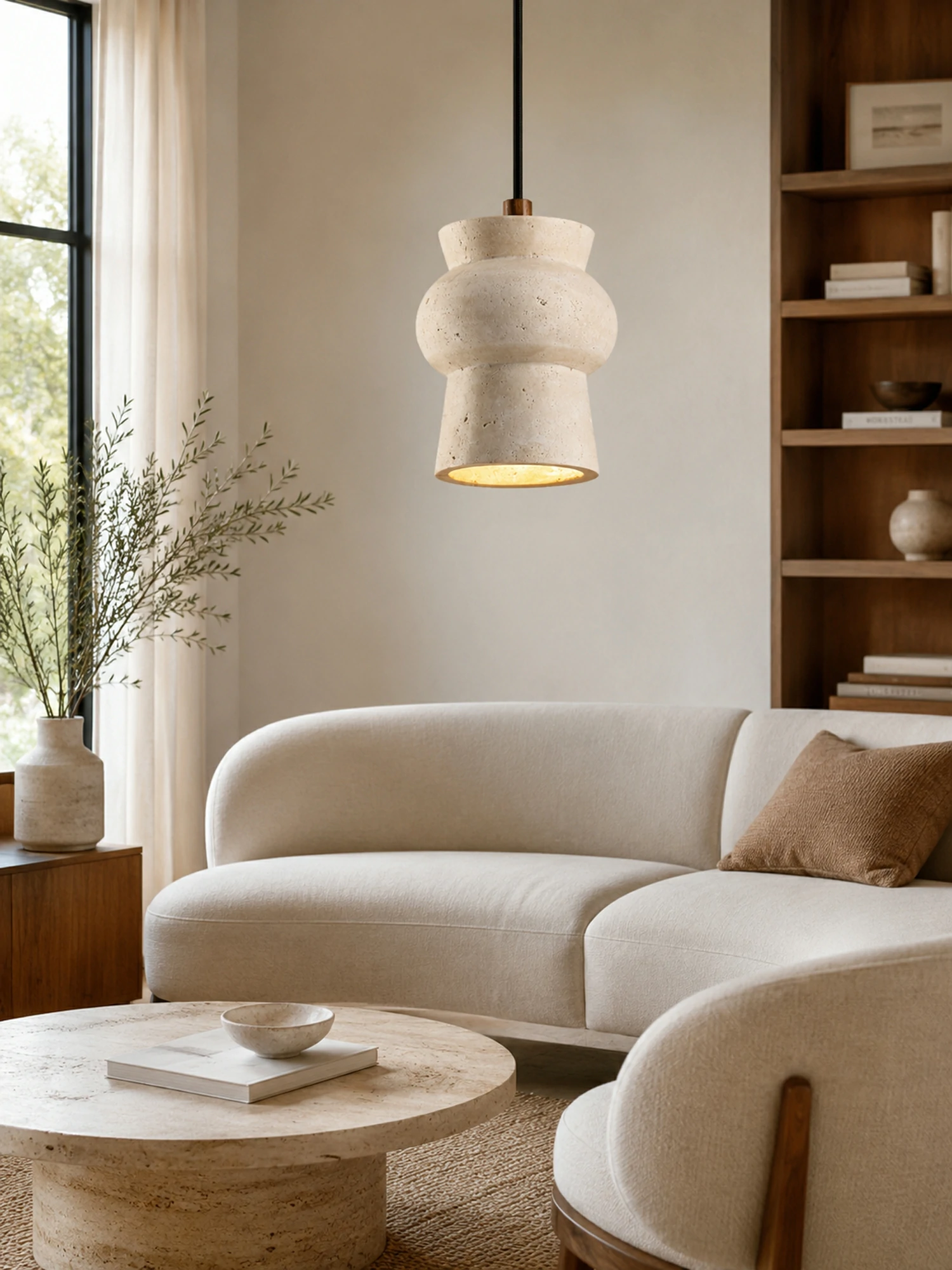 Arcus Travertine Pendant Lamp - Image 4