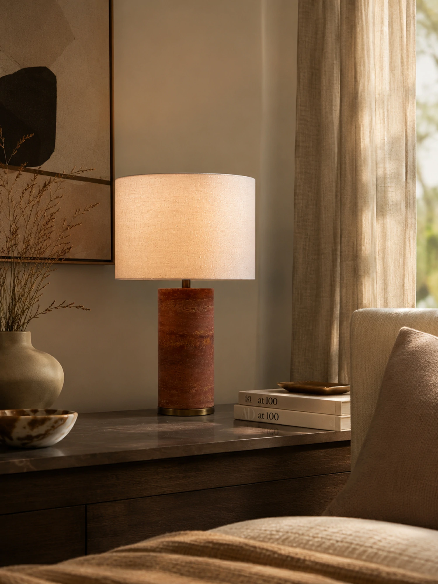 Aria Stone Table Lamp - Image 18