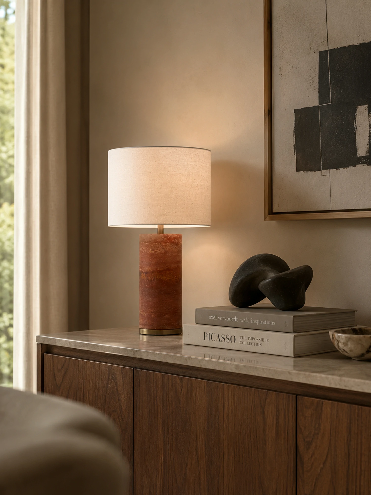Aria Stone Table Lamp - Image 20