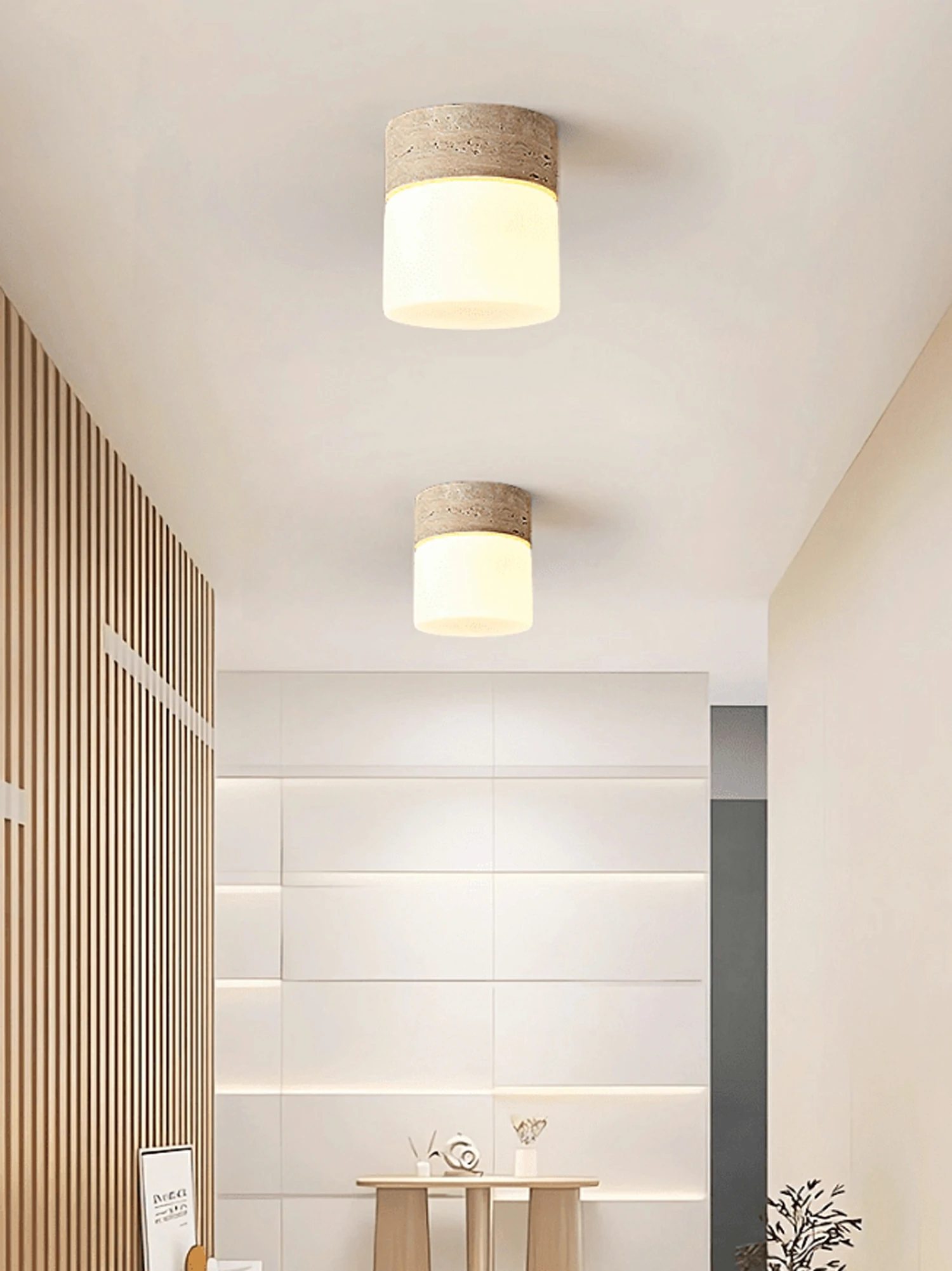 Astrid Travertine Ceiling Lamp - Image 5