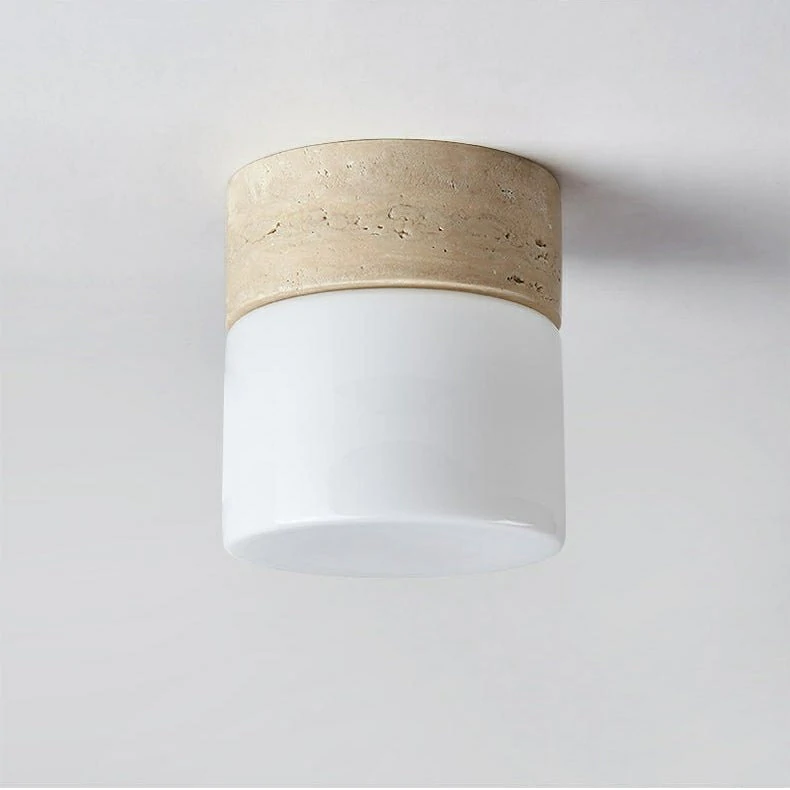 Astrid Travertine Ceiling Lamp - Image 9