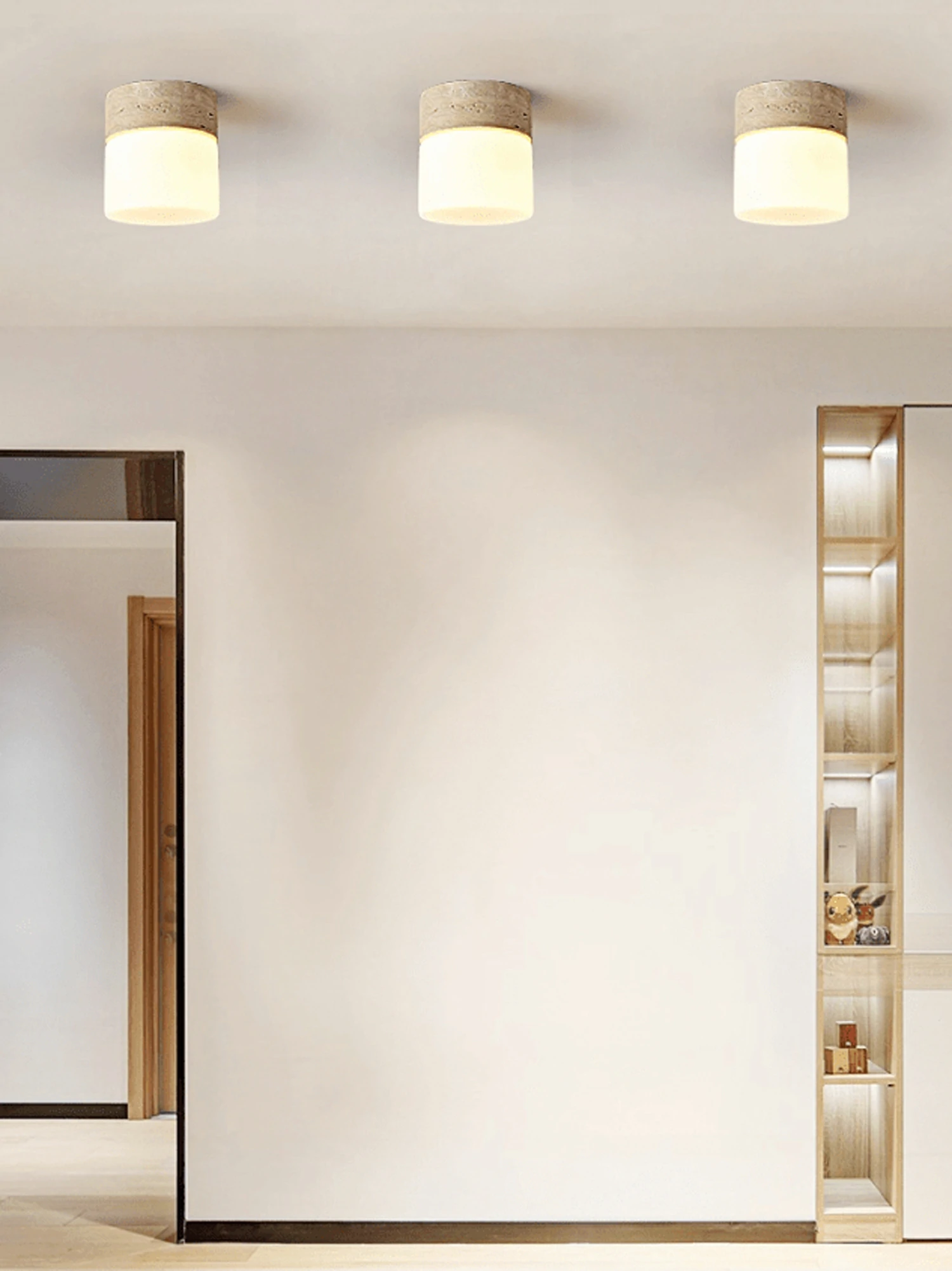 Astrid Travertine Ceiling Lamp - Image 6