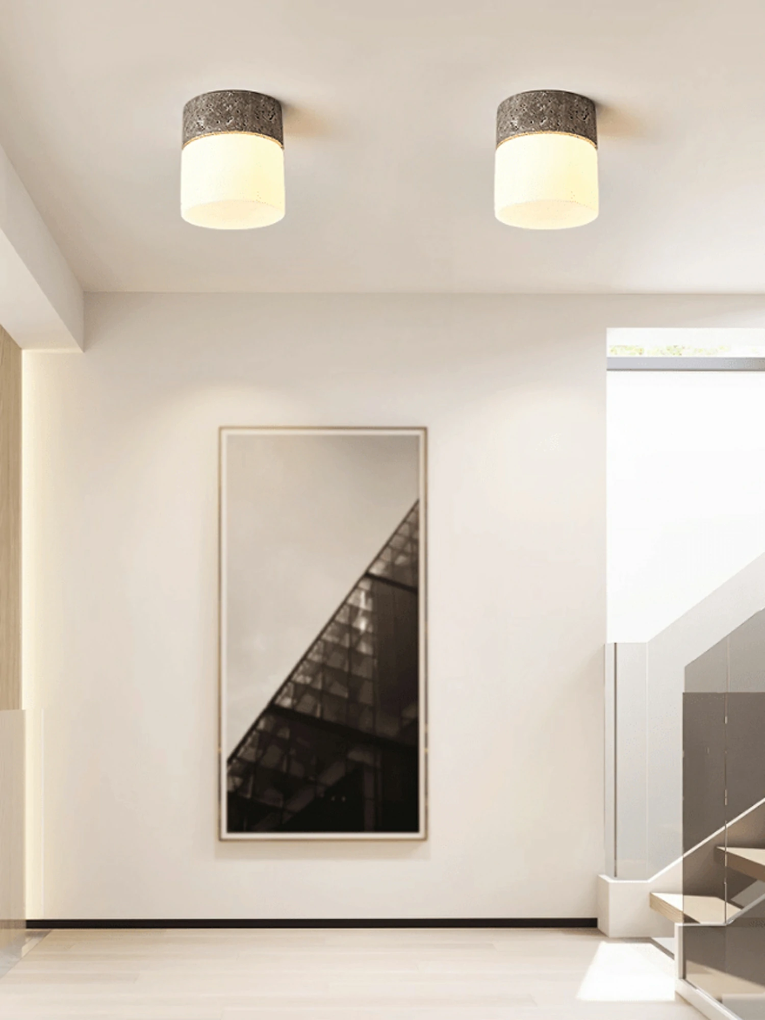 Astrid Travertine Ceiling Lamp - Image 3