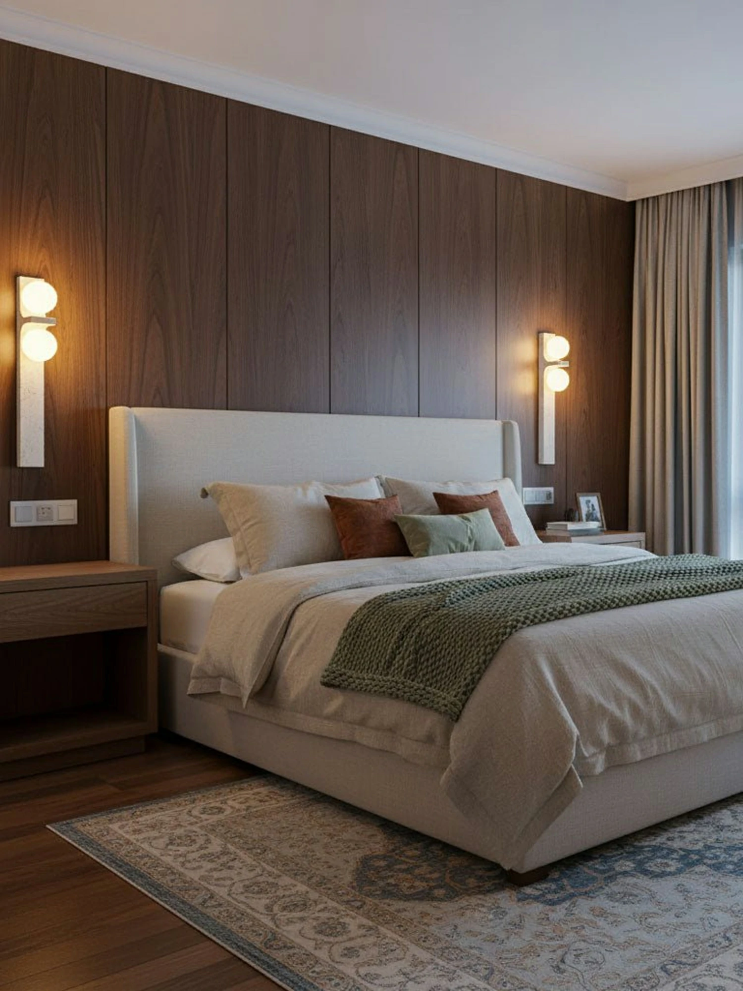 Asymmetrical Travertine Wall Sconce - Image 7