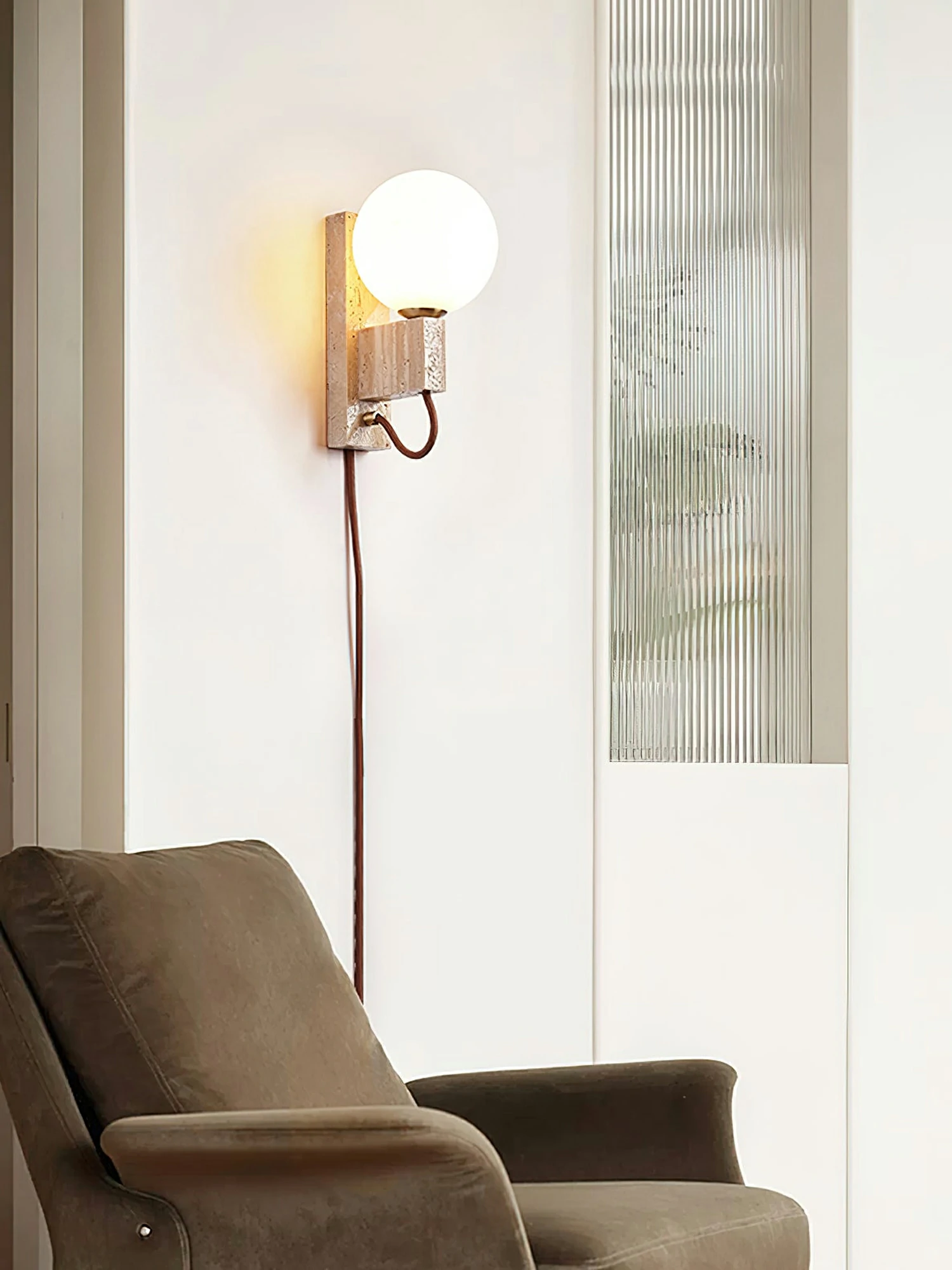 Atlas Globe Wall Sconce - Image 2