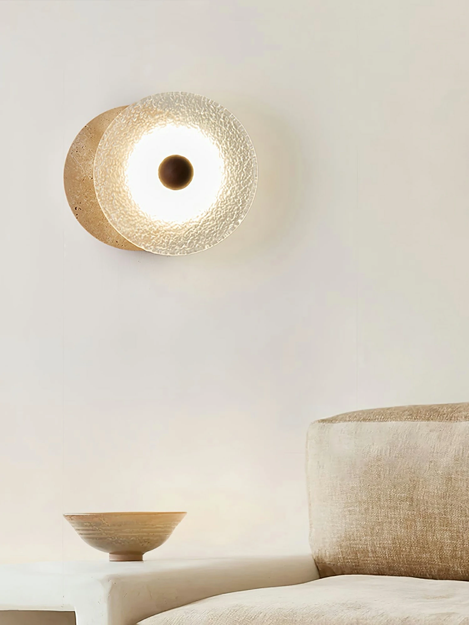 Aurora Travertine Wall Lamp - Image 2