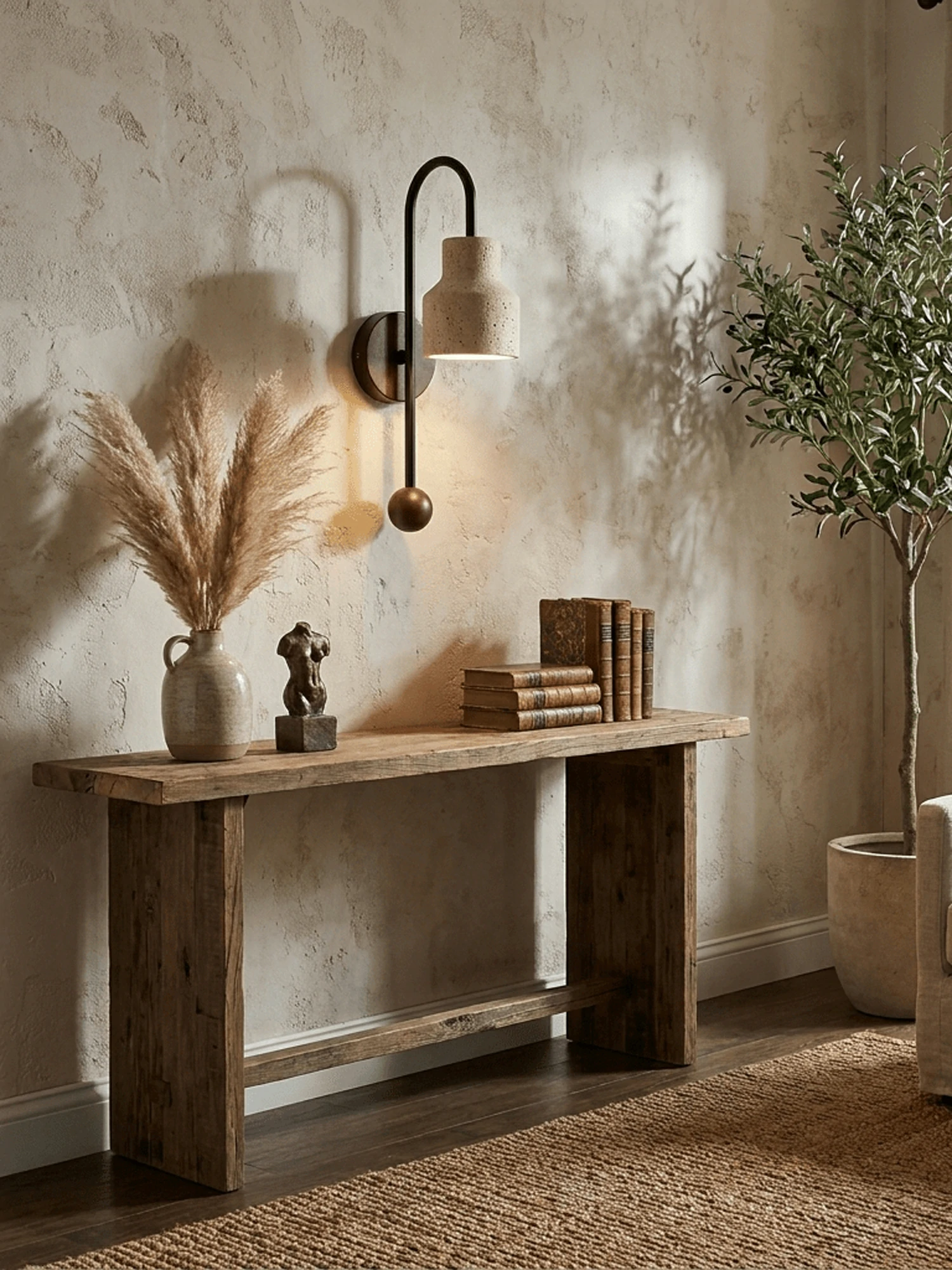 Bell Travertine Arc Sconce - Image 8