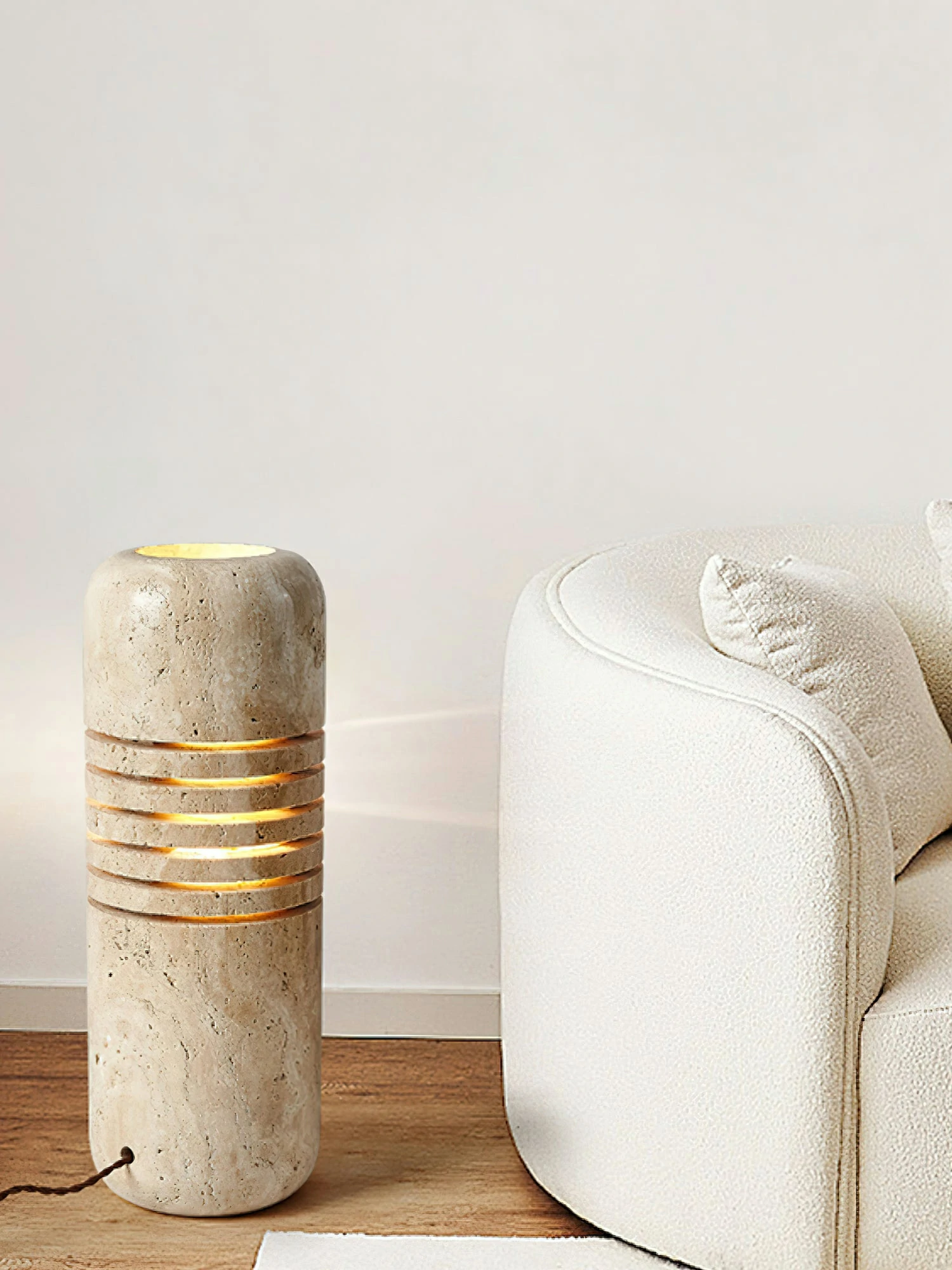 Big Stone Bucket Floor Lamp - Image 5