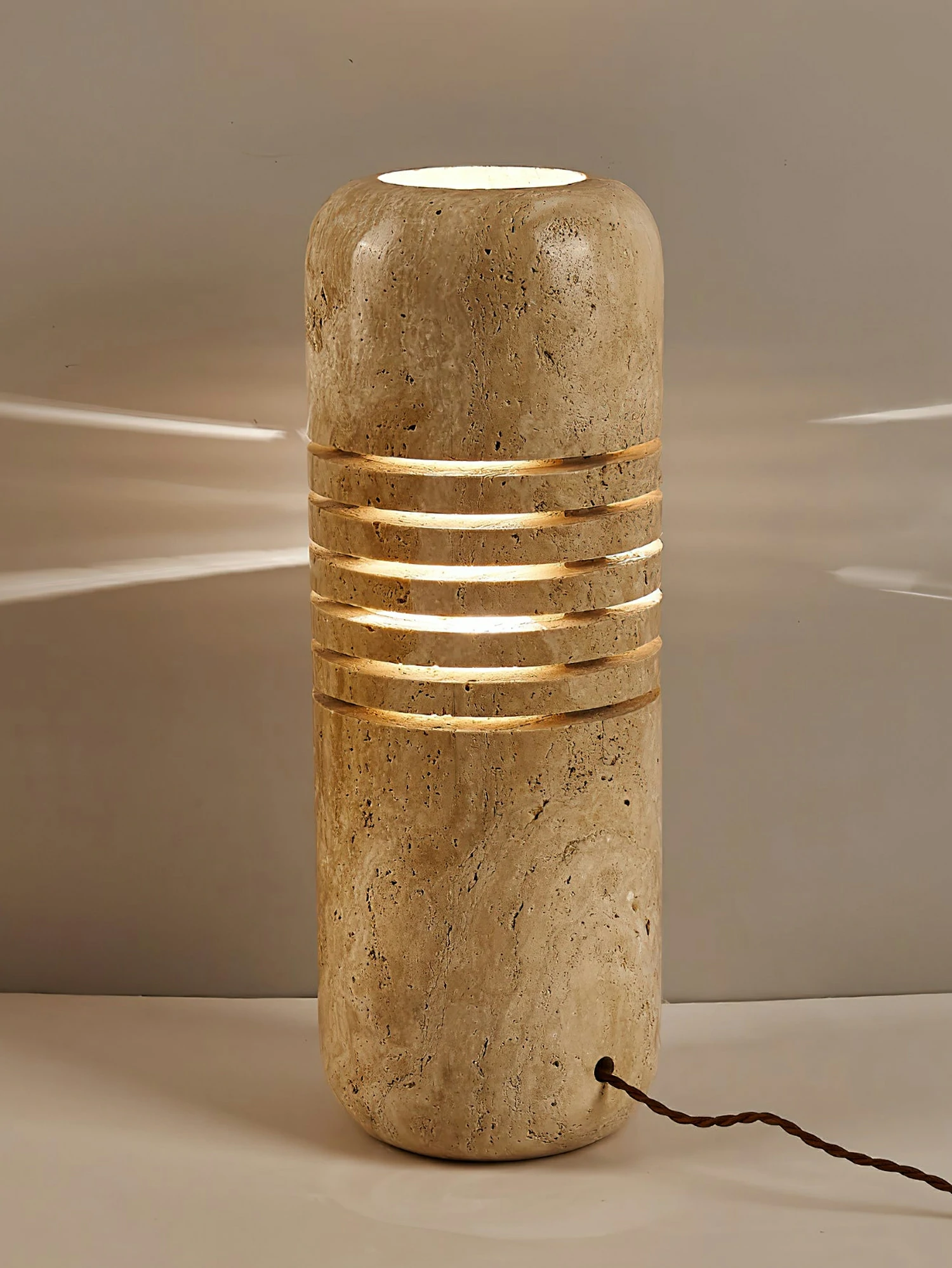 Big Stone Bucket Floor Lamp - Image 8