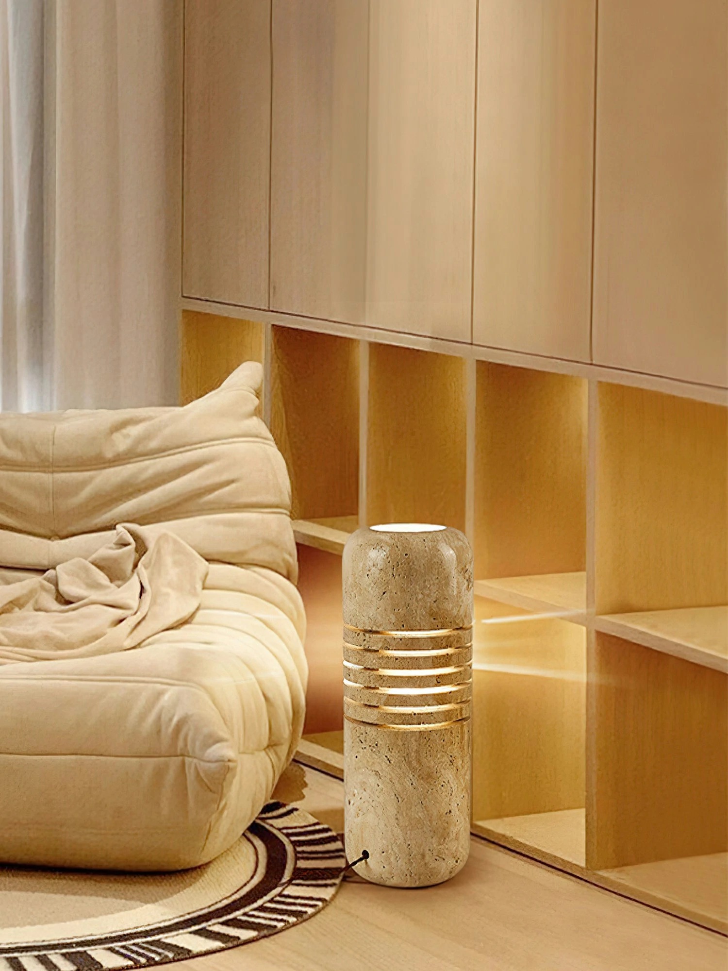 Big Stone Bucket Floor Lamp - Image 3