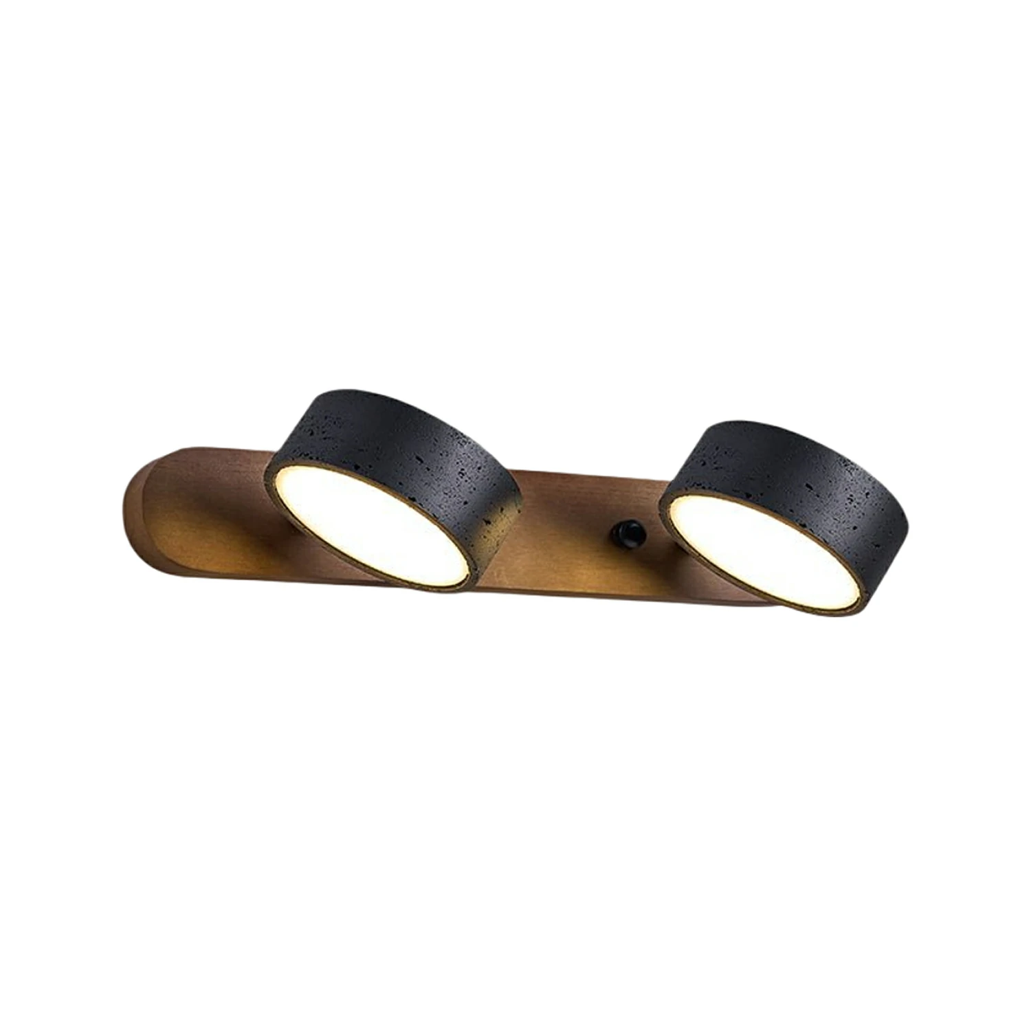 Black Travertine Duo Wall Light