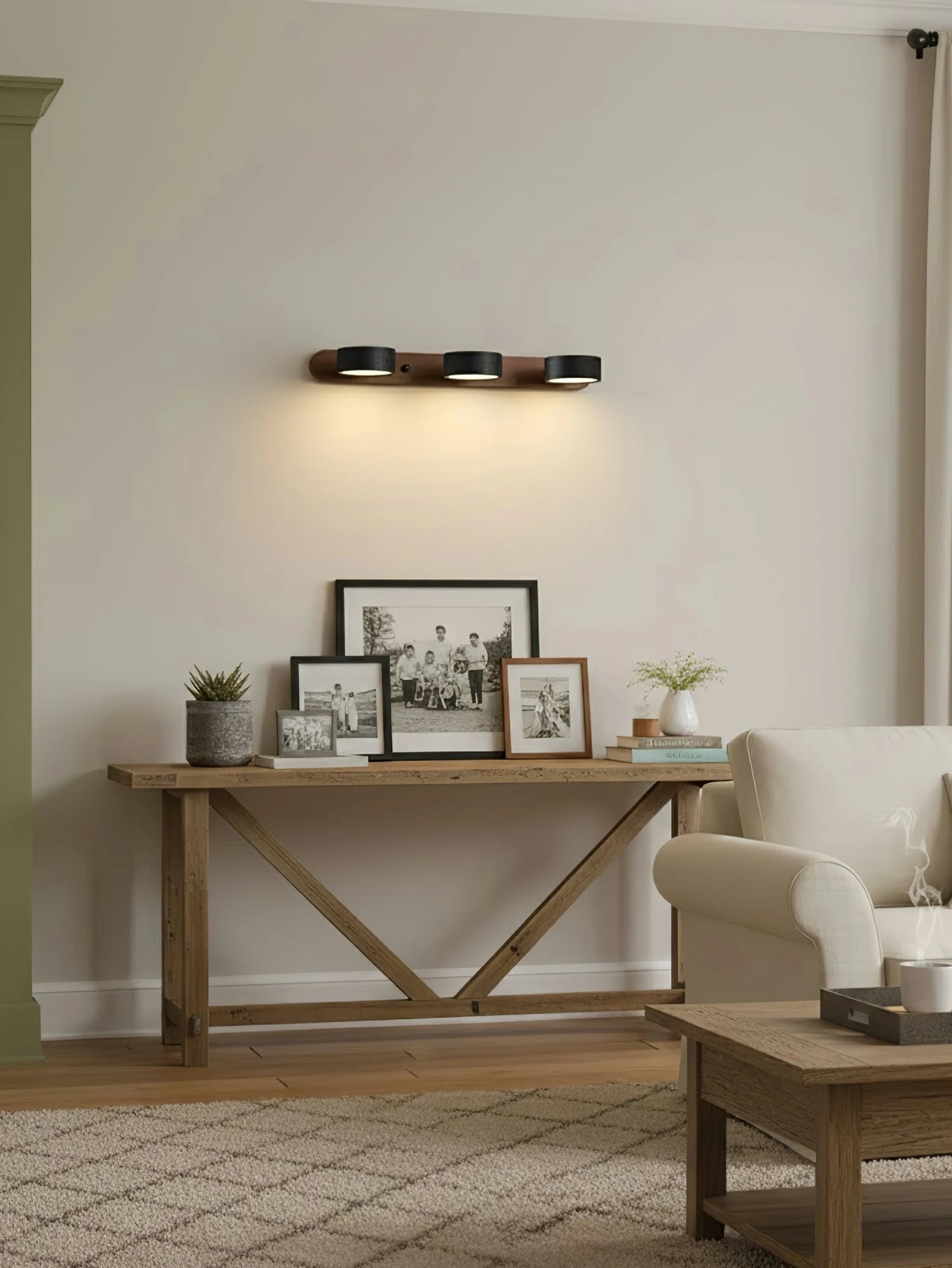 Black Travertine Duo Wall Light - Image 6