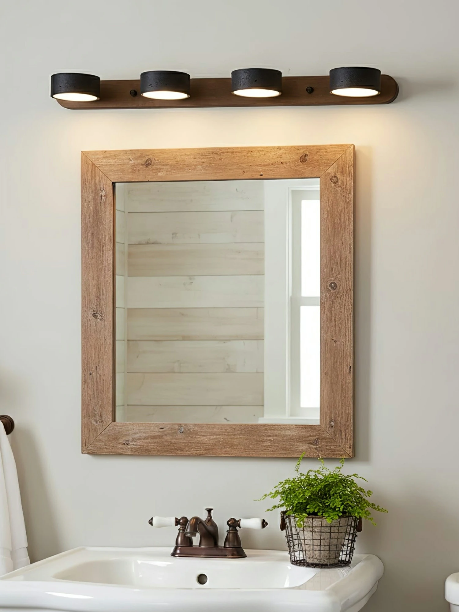 Black Travertine Duo Wall Light - Image 2