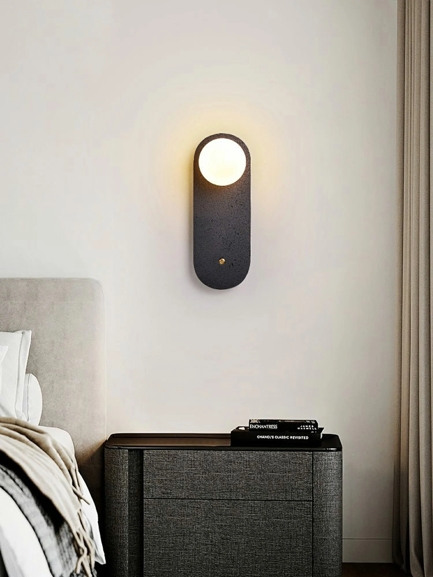Black Travertine Hearth Sconce - Image 6