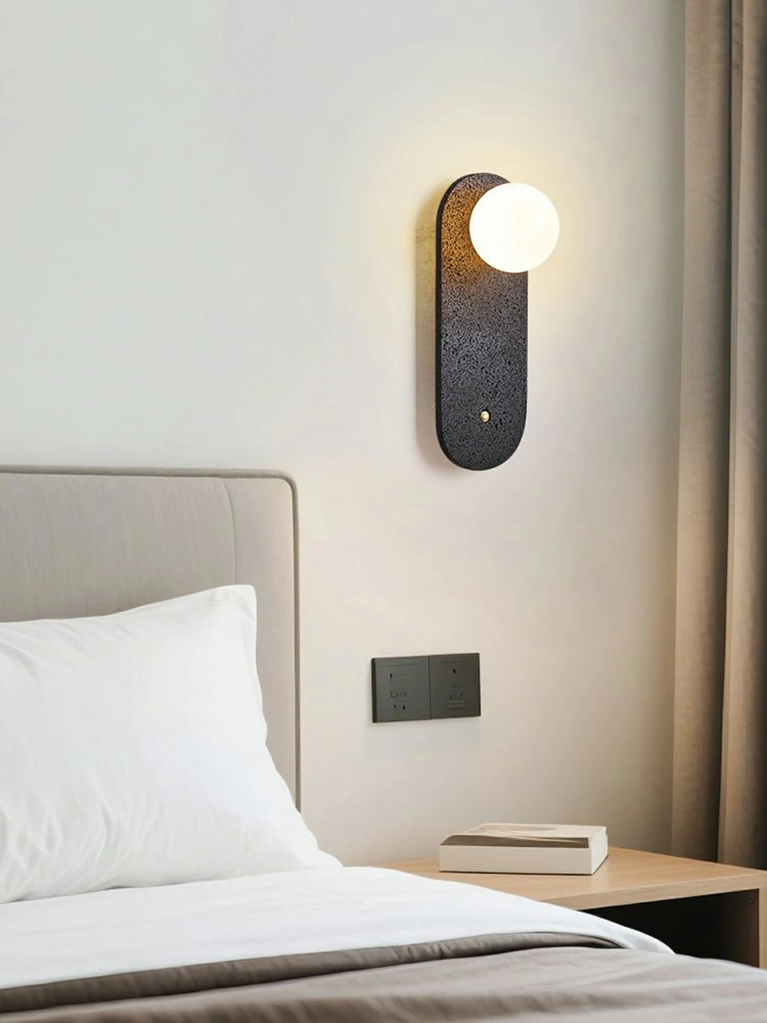 Black Travertine Hearth Sconce - Image 5