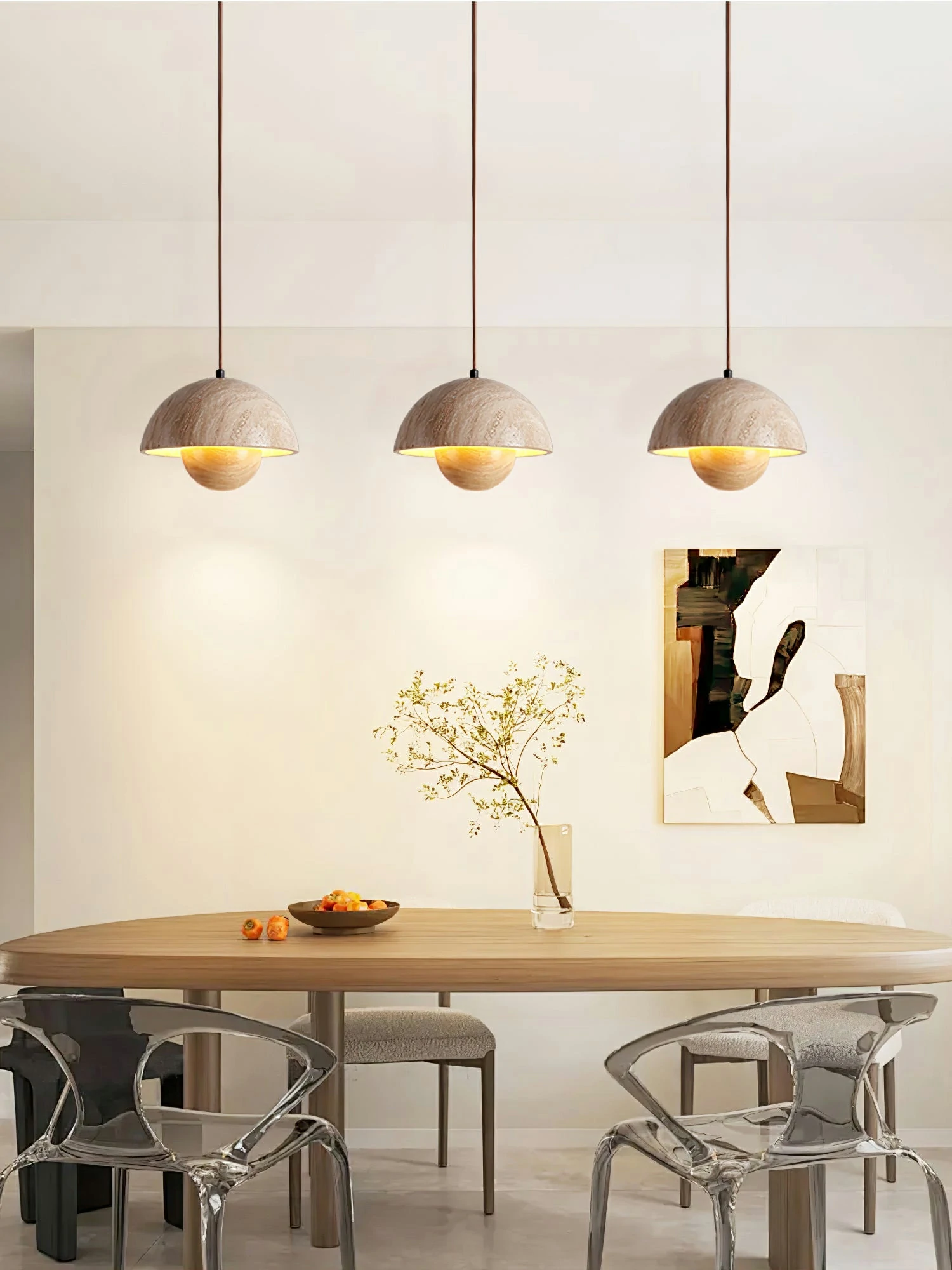 Bud Travertine Pendant Lamp - Image 3