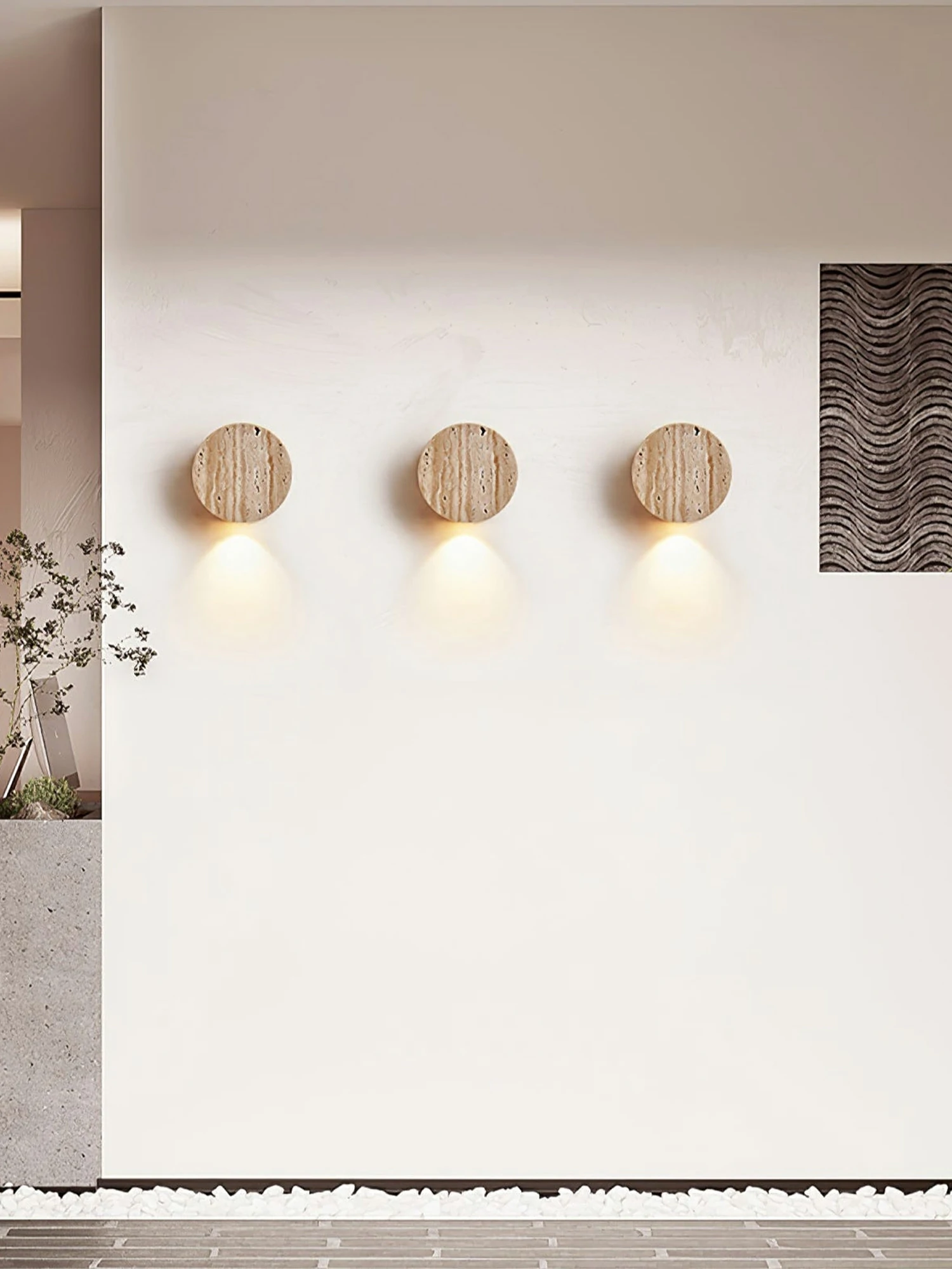 Caelan Travertine Wall Sconce - Image 11
