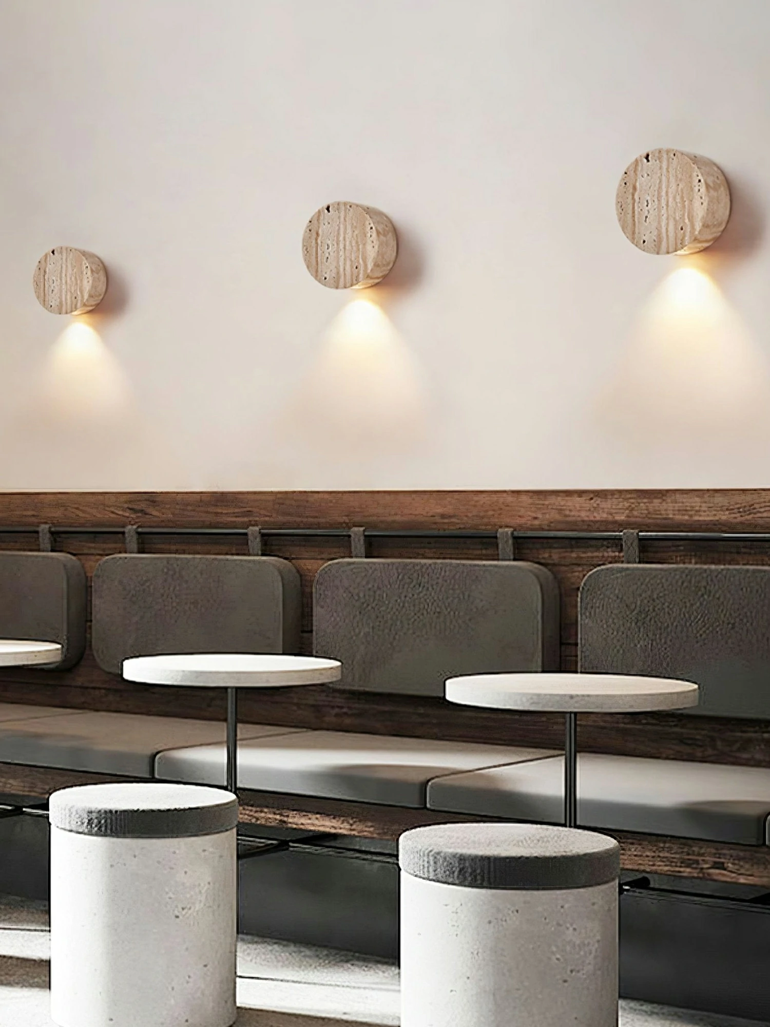 Caelan Travertine Wall Sconce - Image 2
