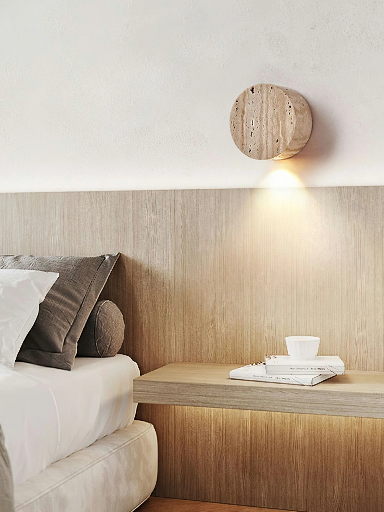 Caelan Travertine Wall Sconce - Image 5