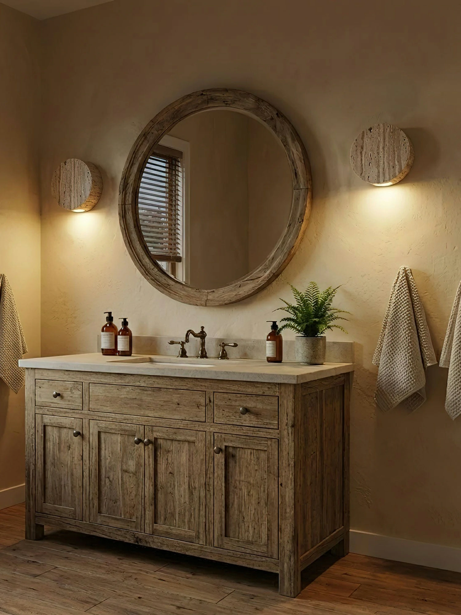 Caelan Travertine Wall Sconce - Image 6