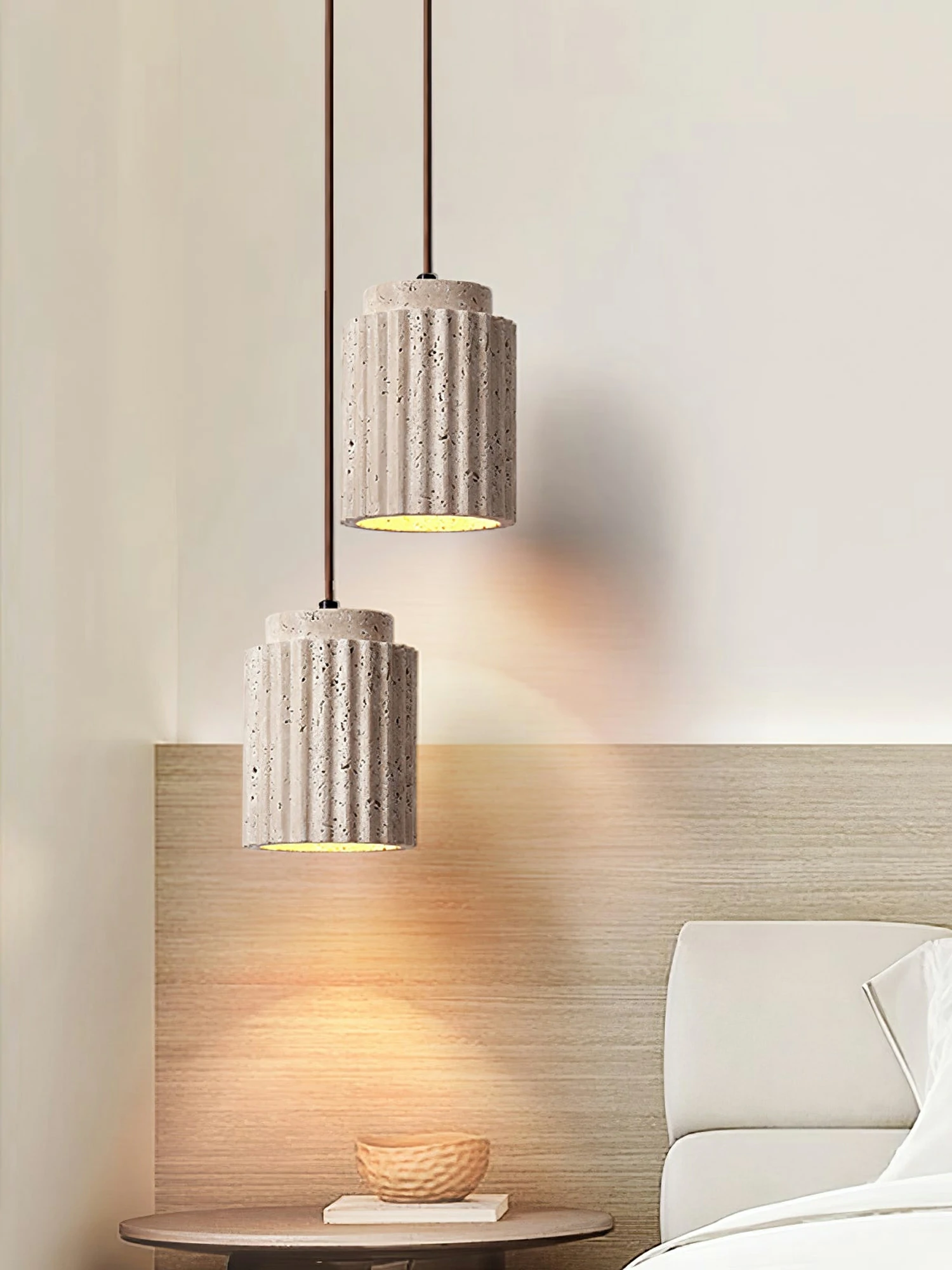 Caelia Travertine Pendant Light - Image 3