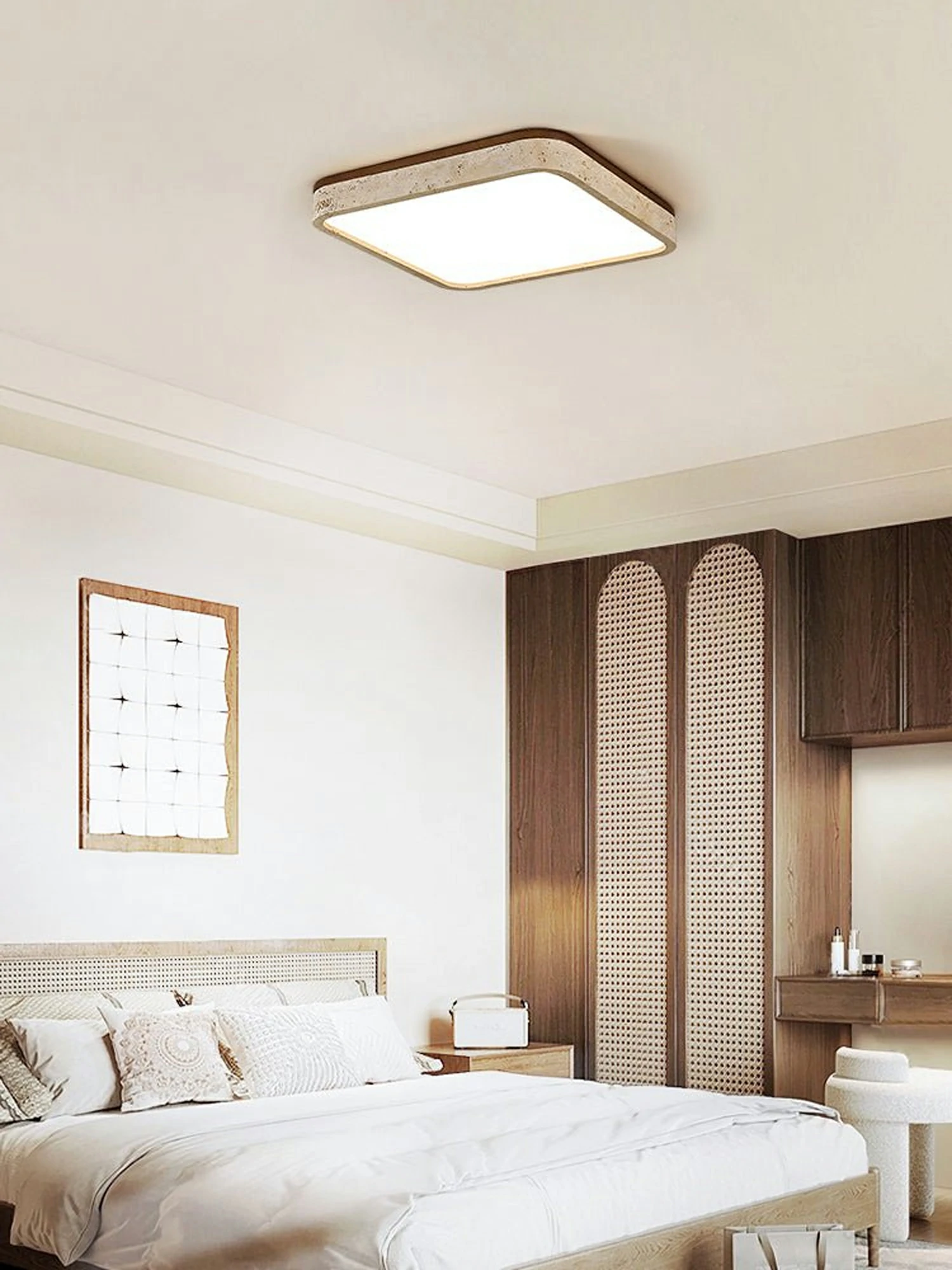 Calden Travertine Ceiling Lamp - Image 3