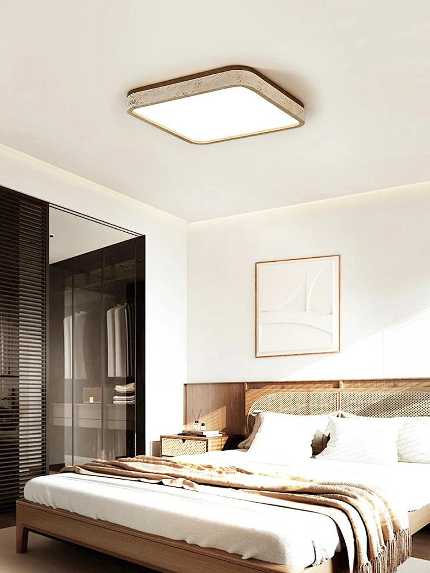 Calden Travertine Ceiling Lamp - Image 4