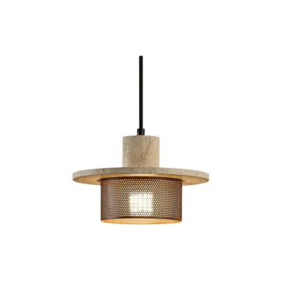 Caldera Travertine Mesh Pendant Lamp