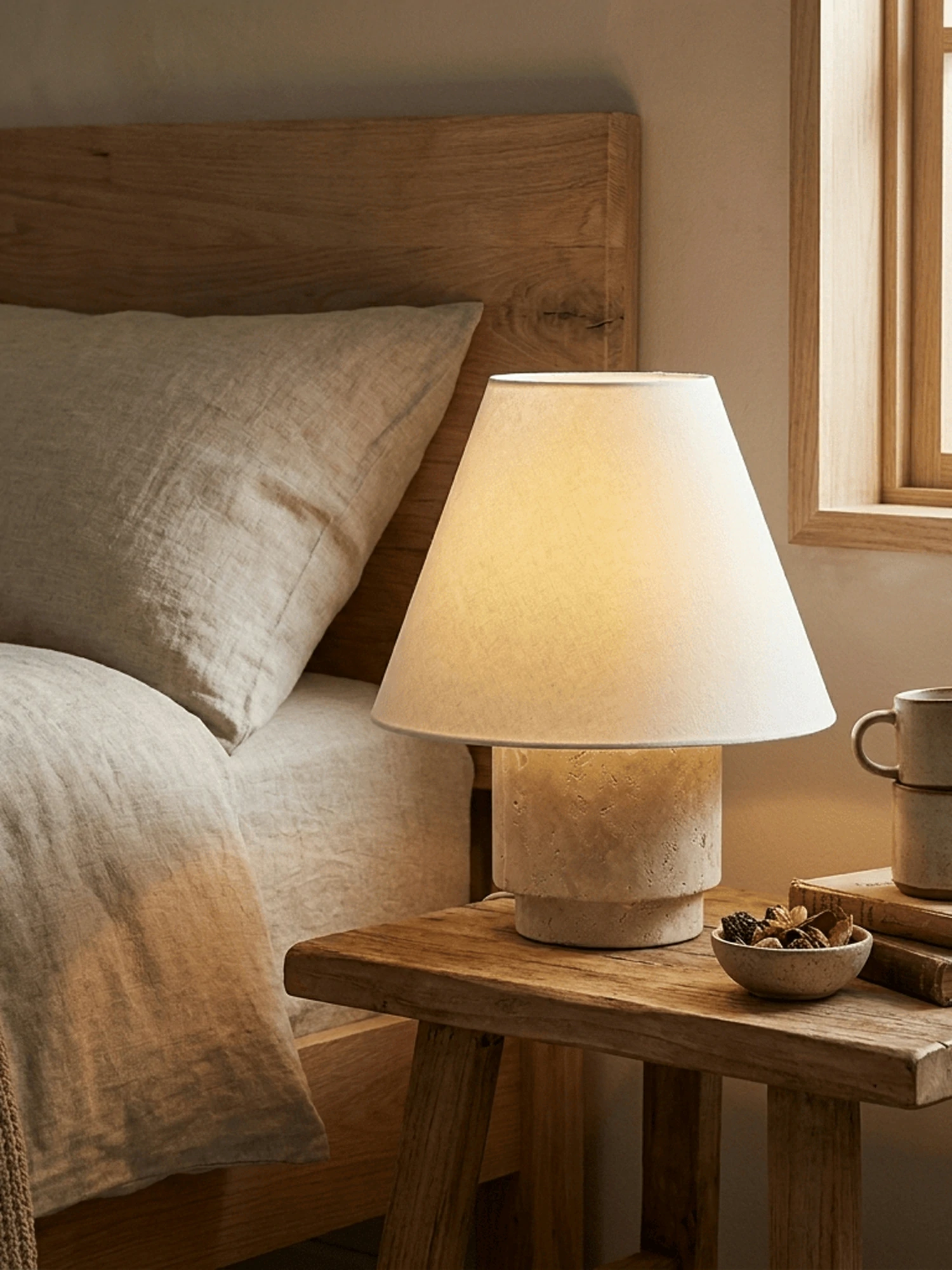 Caldera Travertine Table Lamp - Image 3