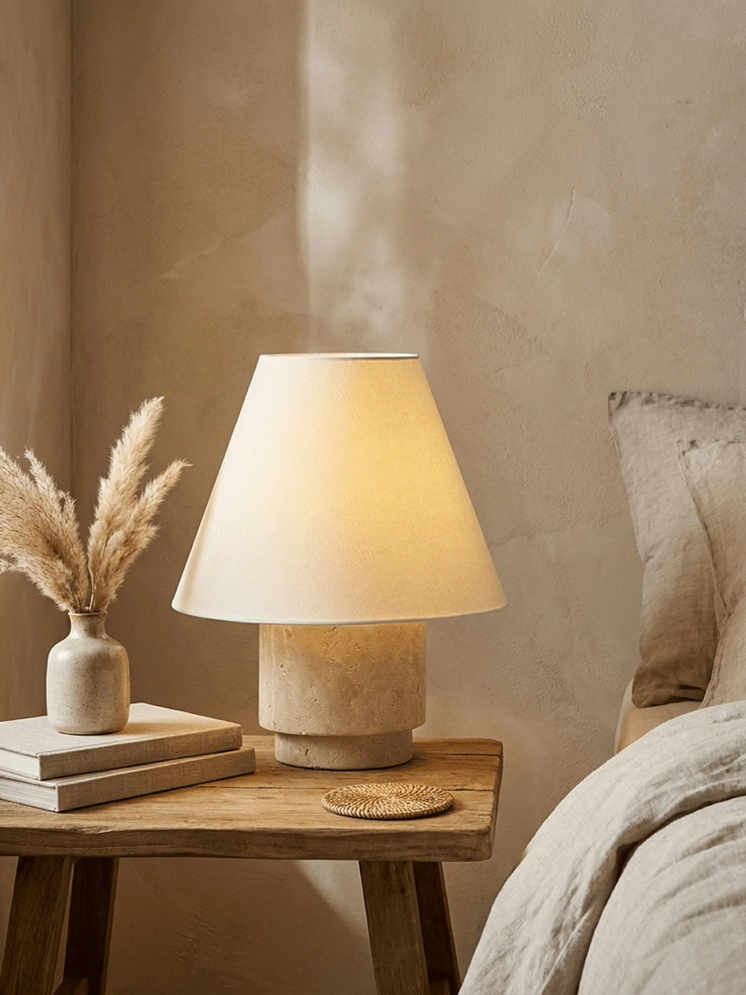 Caldera Travertine Table Lamp - Image 4