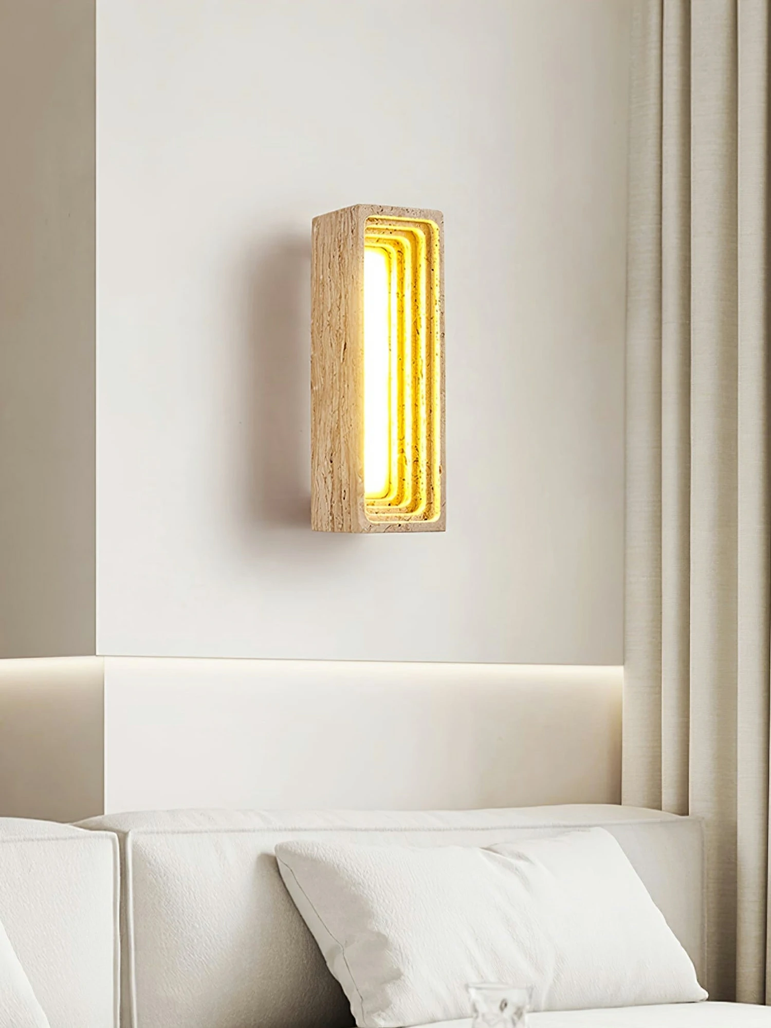 Canyon Travertine Wall Sconce - Image 6