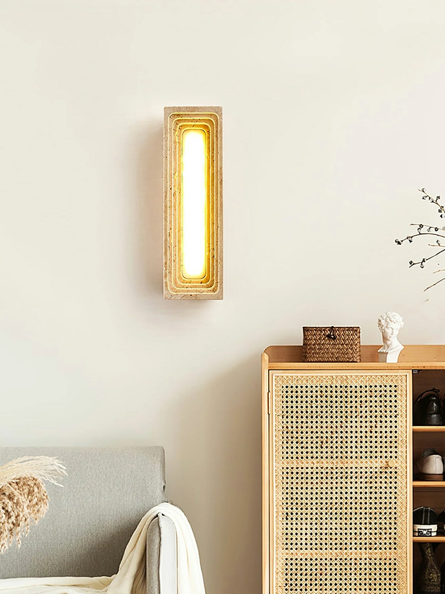 Canyon Travertine Wall Sconce - Image 4