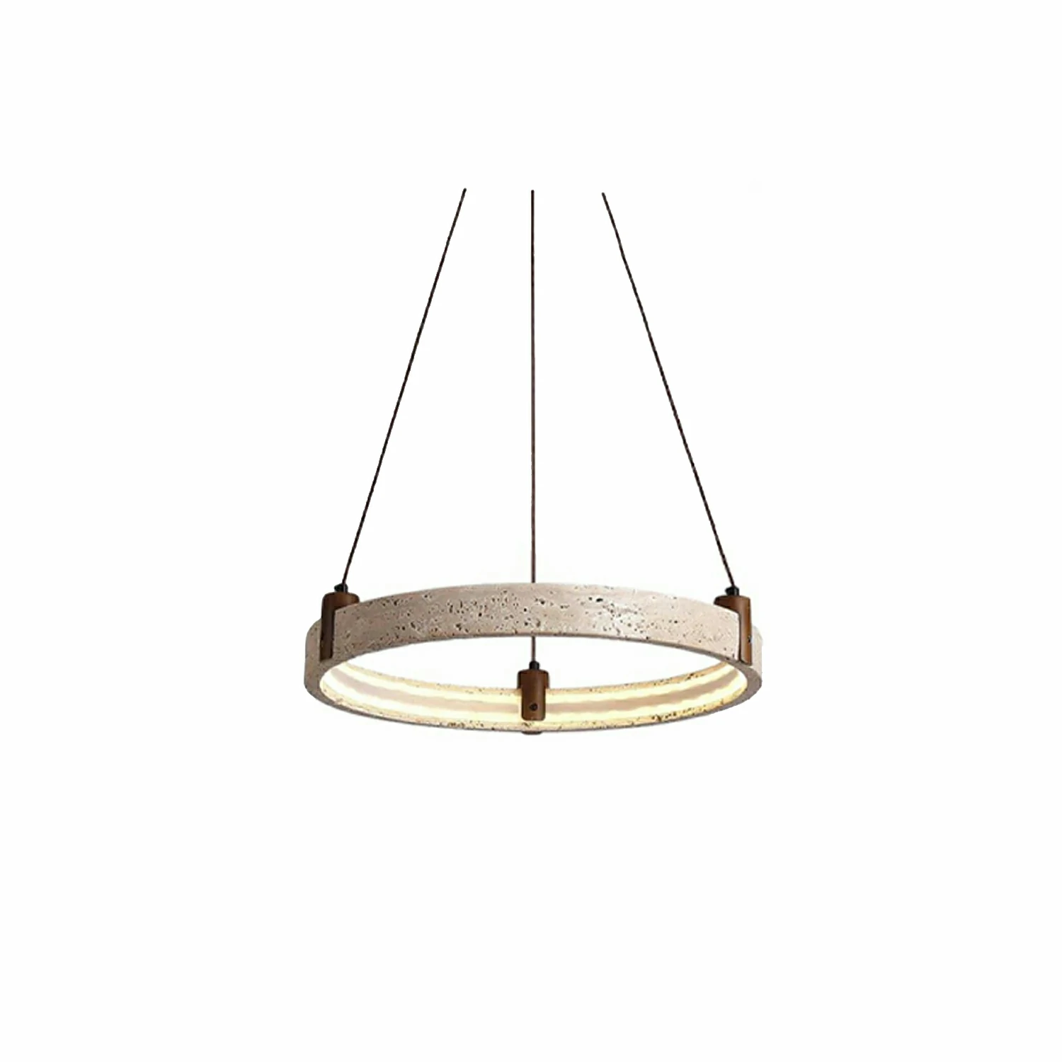 Celestial Orbit Travertine Chandelier