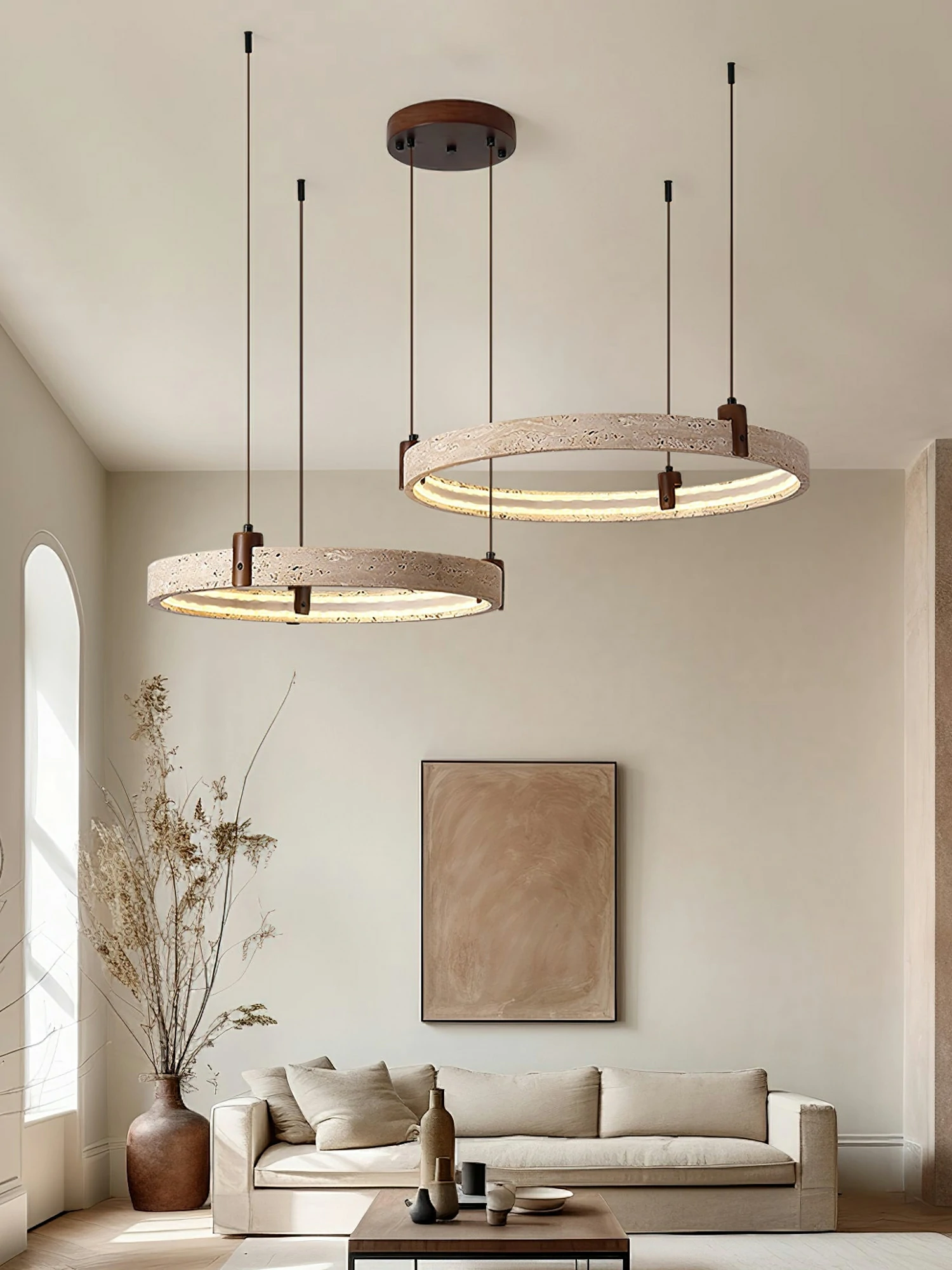 Celestial Orbit Travertine Chandelier - Image 11