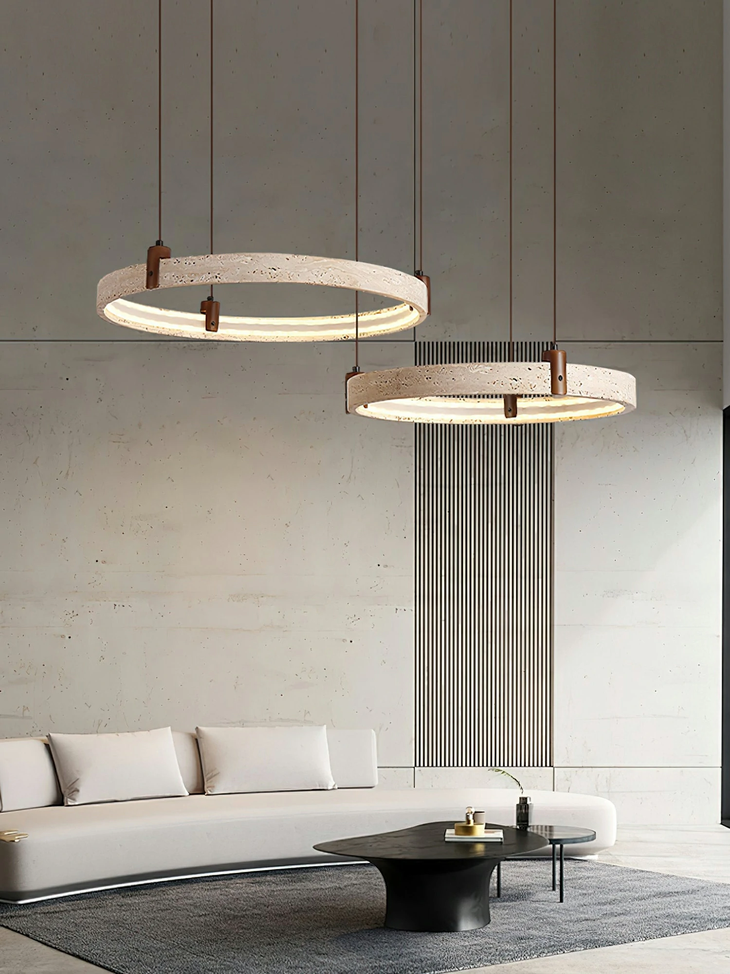 Celestial Orbit Travertine Chandelier - Image 12