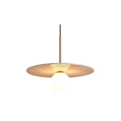 Celestial Travertine Pendant Light