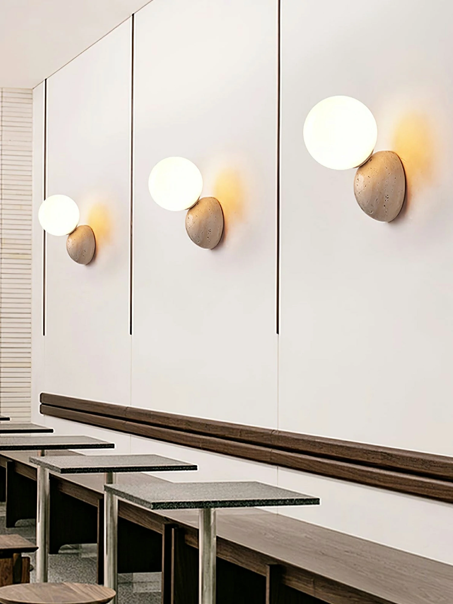 Celestial Travertine Wall Sconce - Image 7