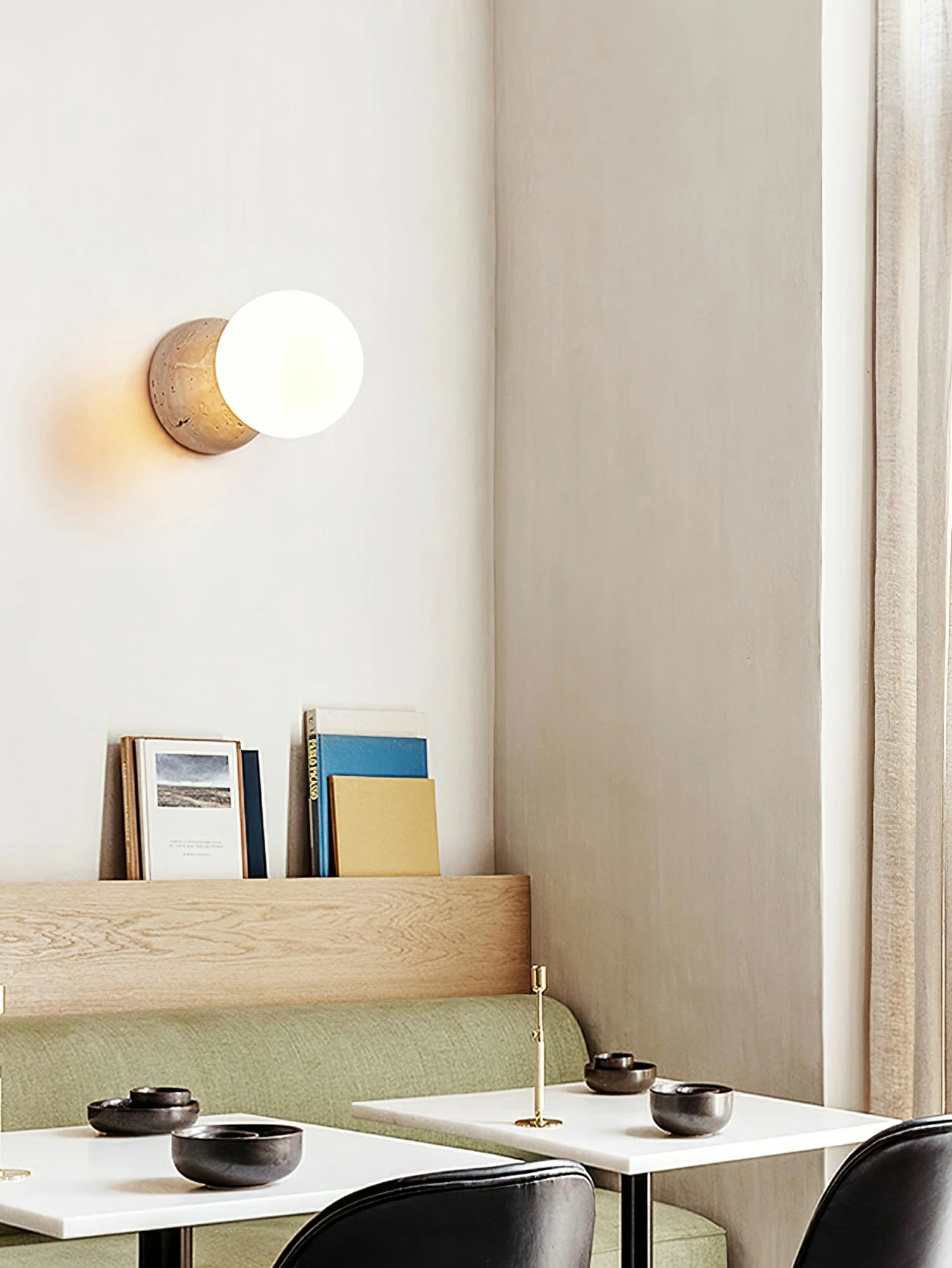 Celestial Travertine Wall Sconce - Image 4