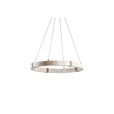 Circle Travertine Pendant Lamp