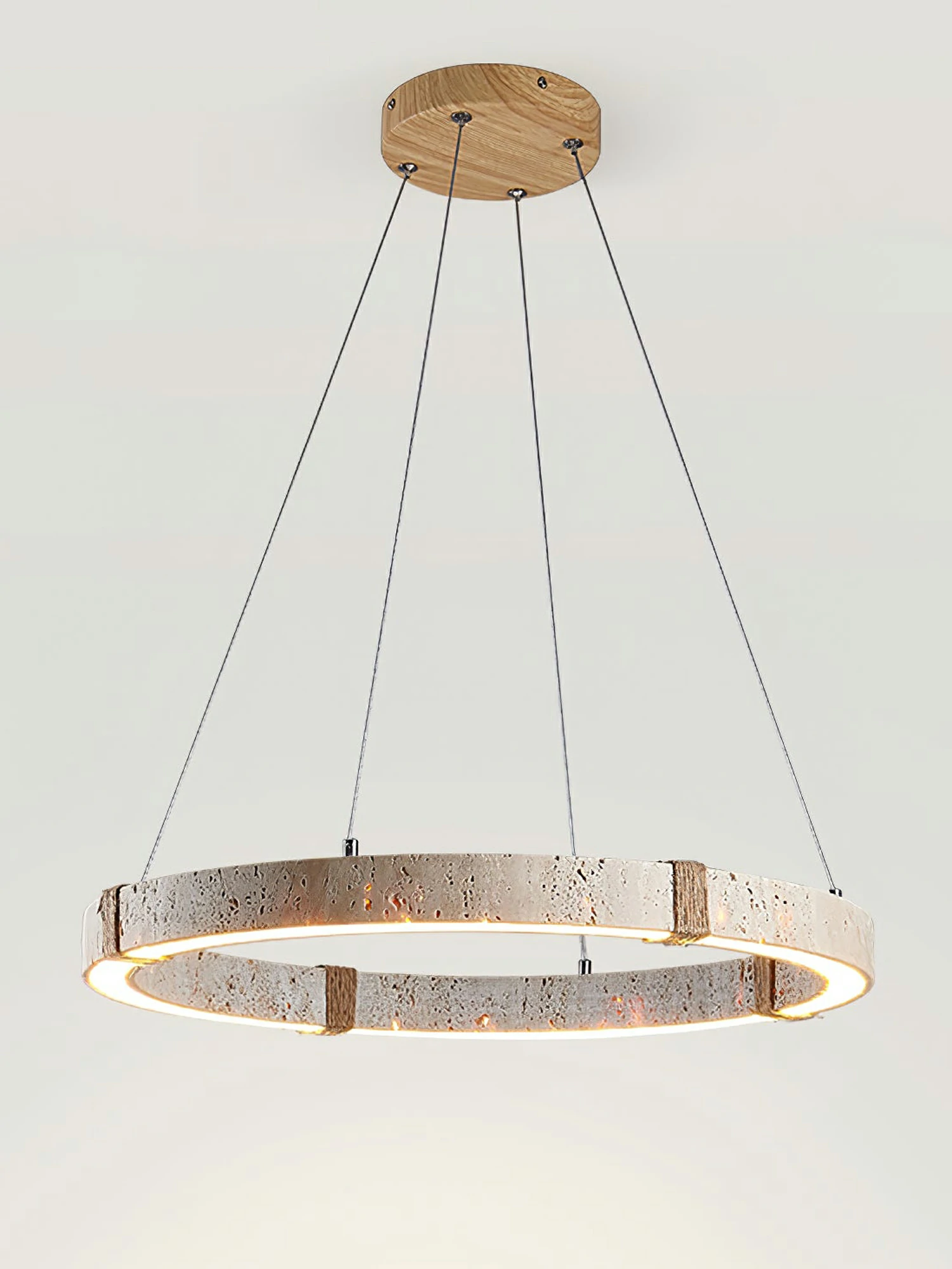 Circle Travertine Pendant Lamp - Image 8