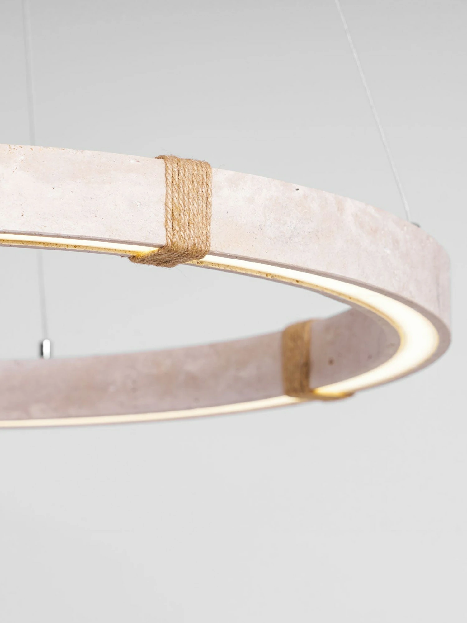 Circle Travertine Pendant Lamp - Image 10