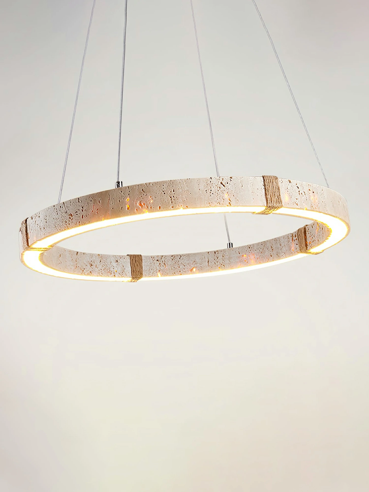 Circle Travertine Pendant Lamp - Image 7