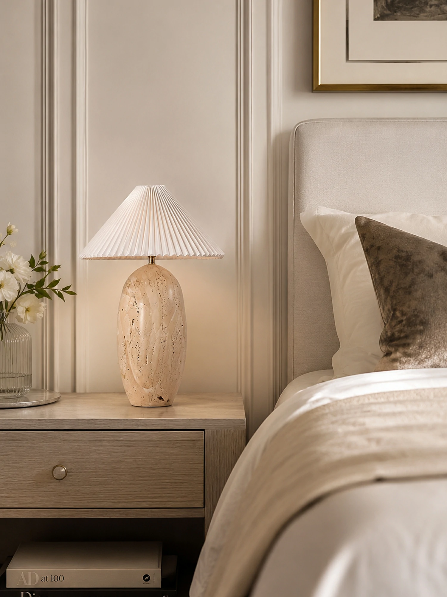 Cirra Travertine Table Lamp - Image 2