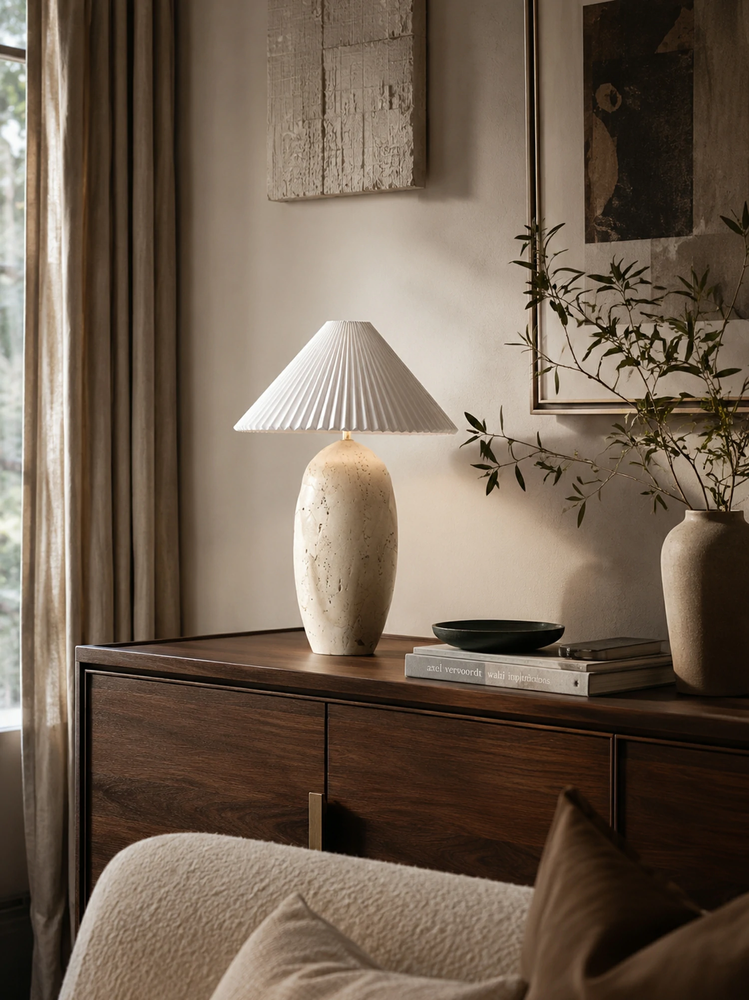 Cirra Travertine Table Lamp - Image 5